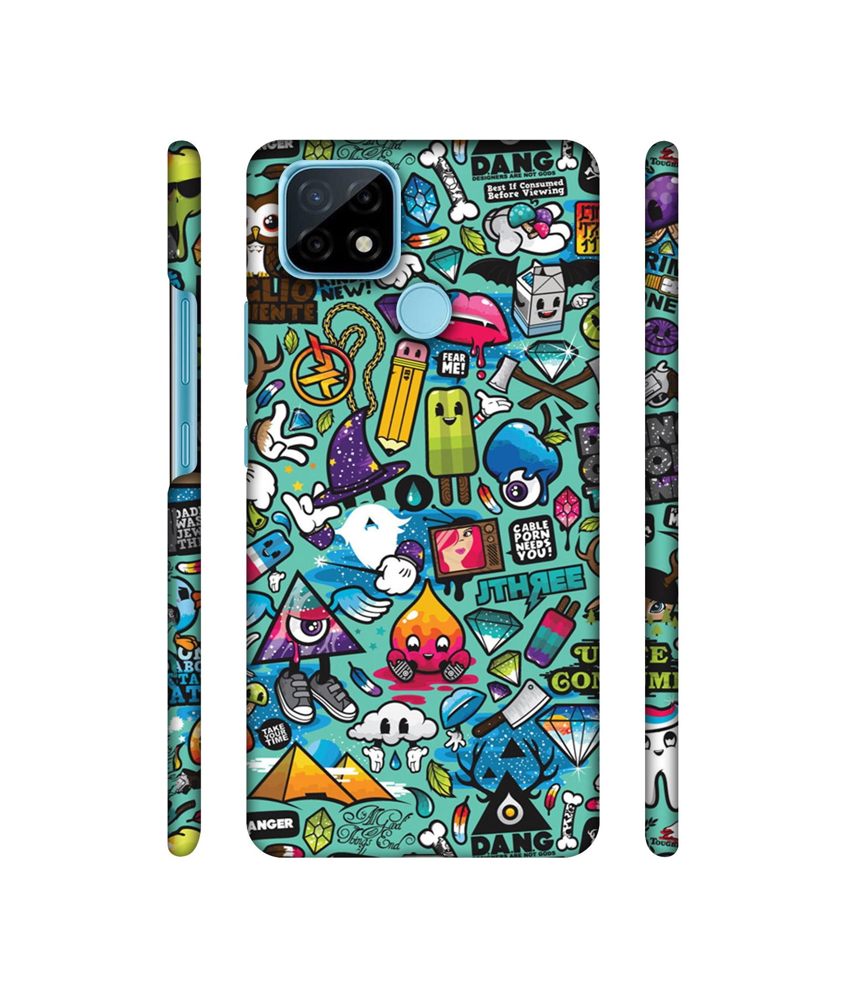 Crazy Designer Hard Back Cover for Realme C21