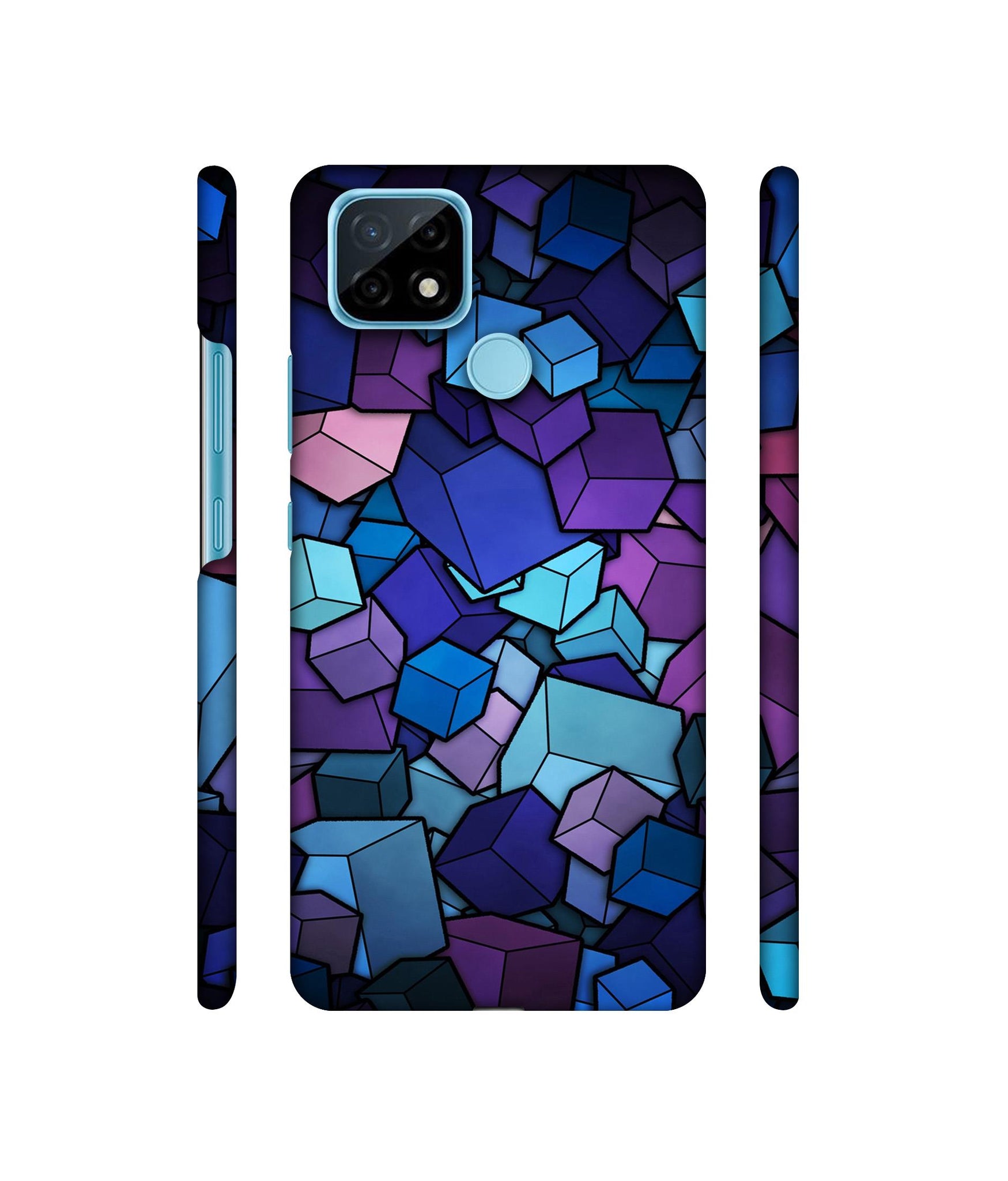 Color Box Designer Hard Back Cover for Realme C21