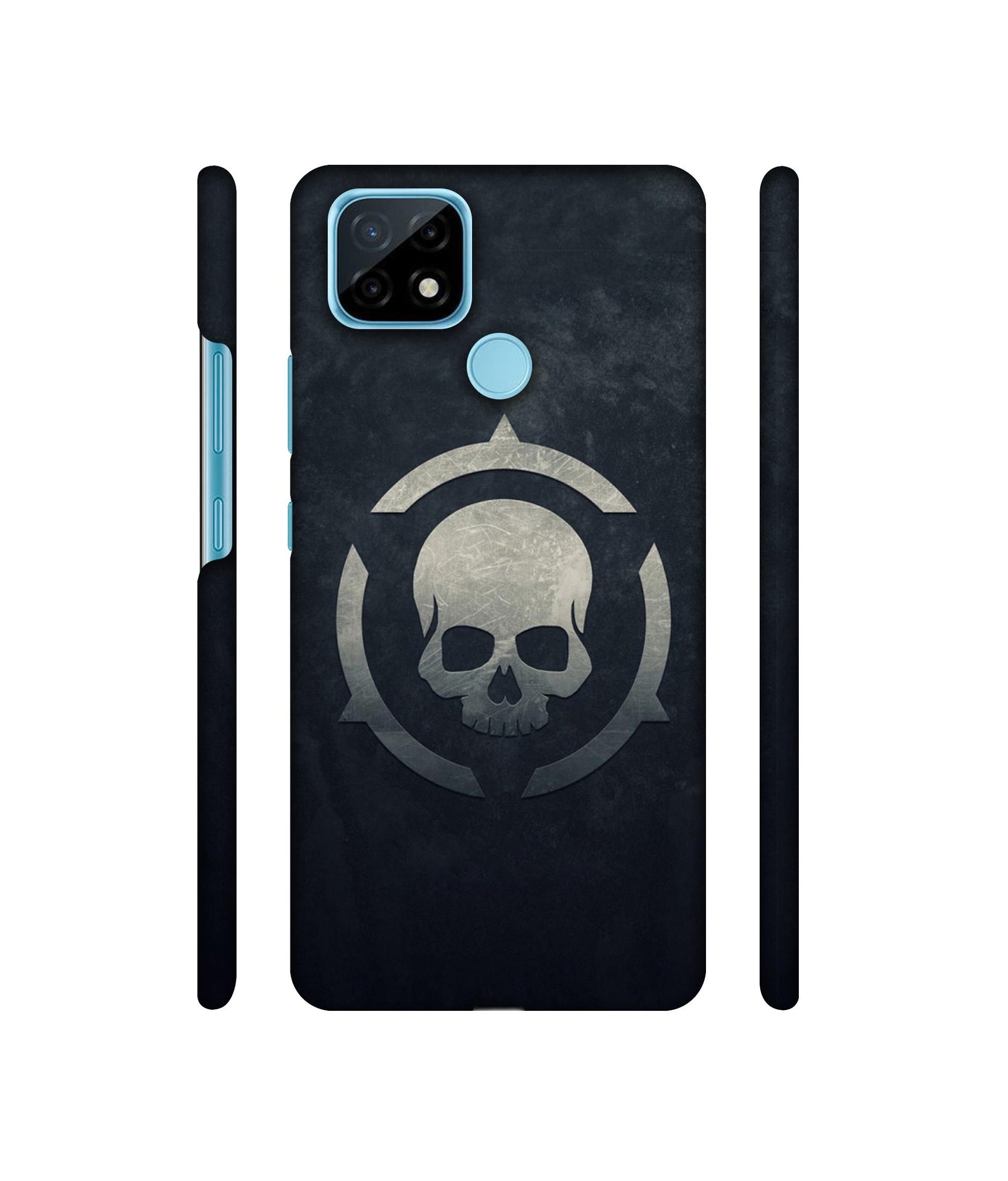 Skull Pattern Print Designer Hard Back Cover for Realme C21