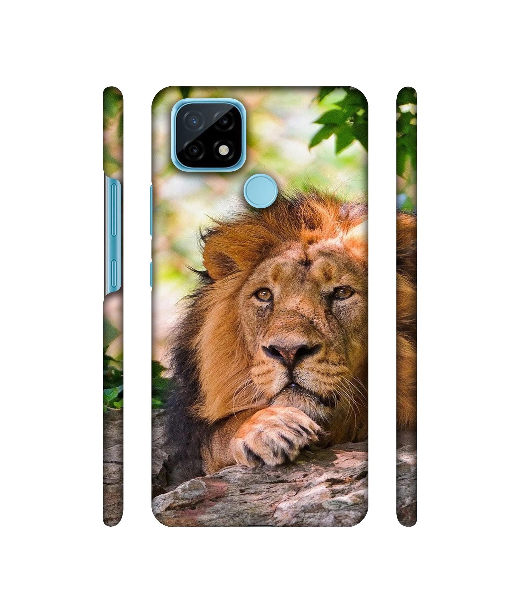 Tiger Pattern Print Designer Hard Back Cover for Realme C21