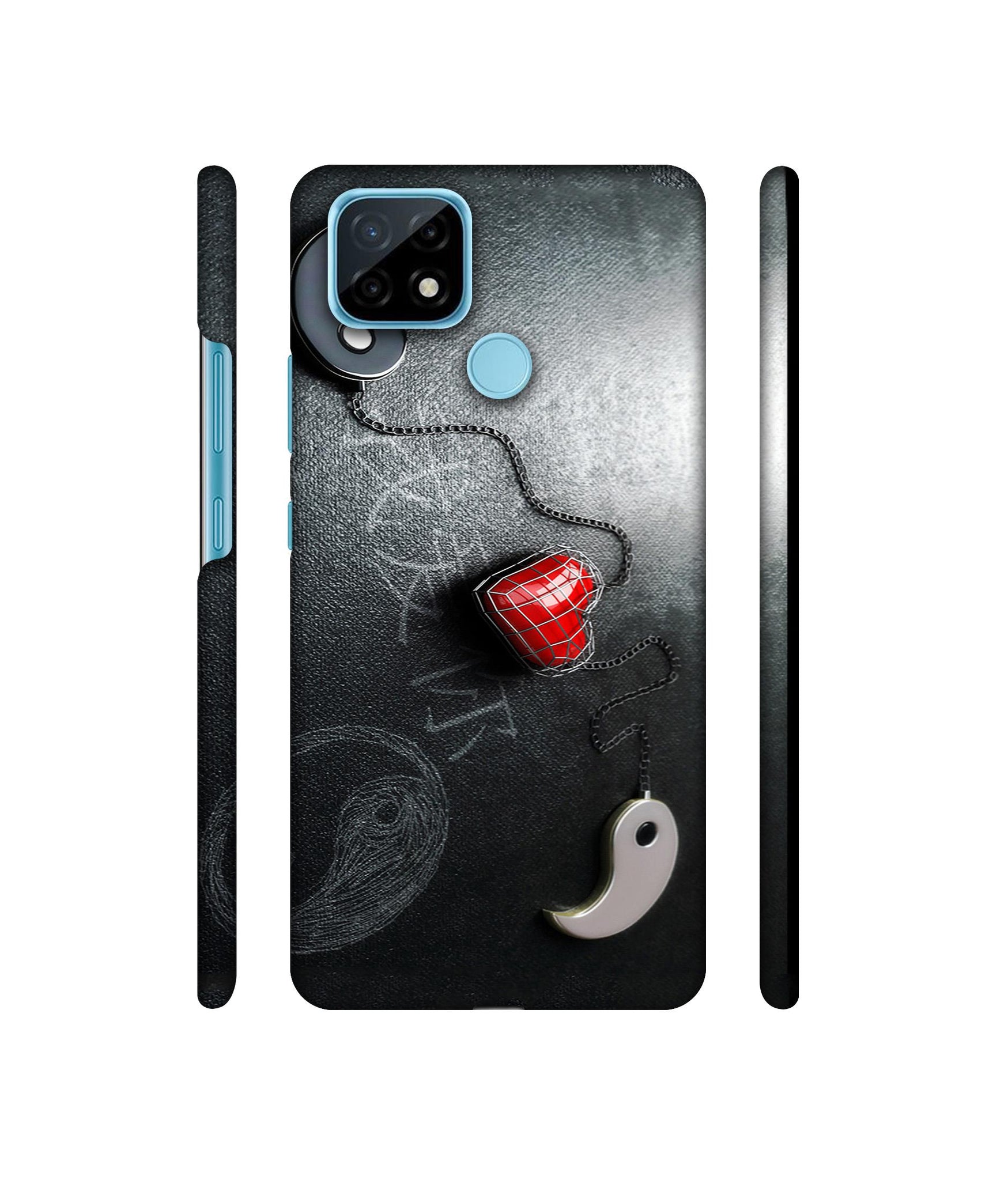 Chinnese Yin and Yang Designer Hard Back Cover for Realme C21