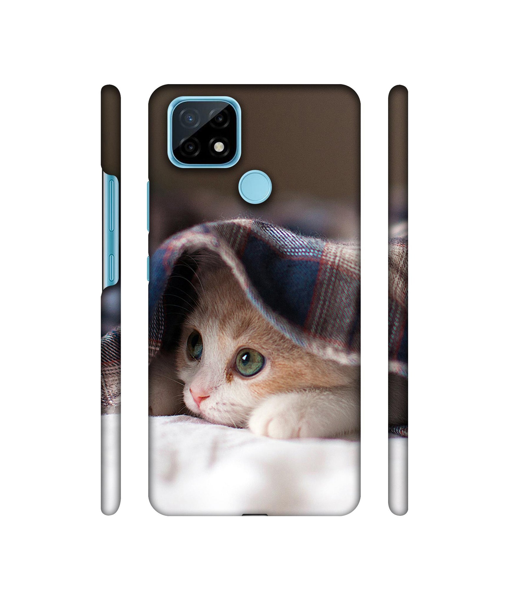 Sleepy Kitten Designer Hard Back Cover for Realme C21