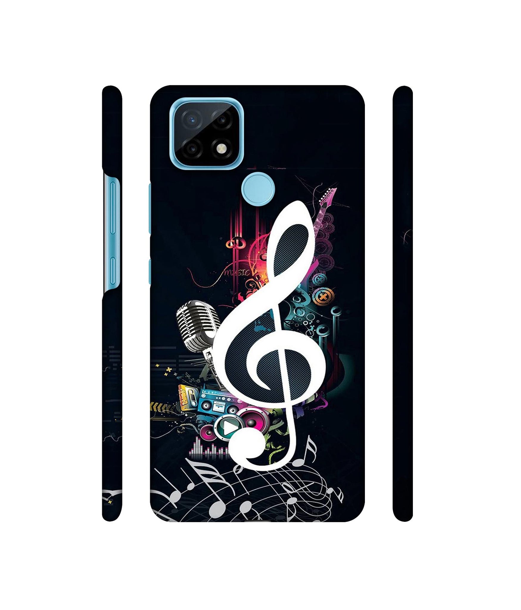 Mike and Music Designer Hard Back Cover for Realme C21