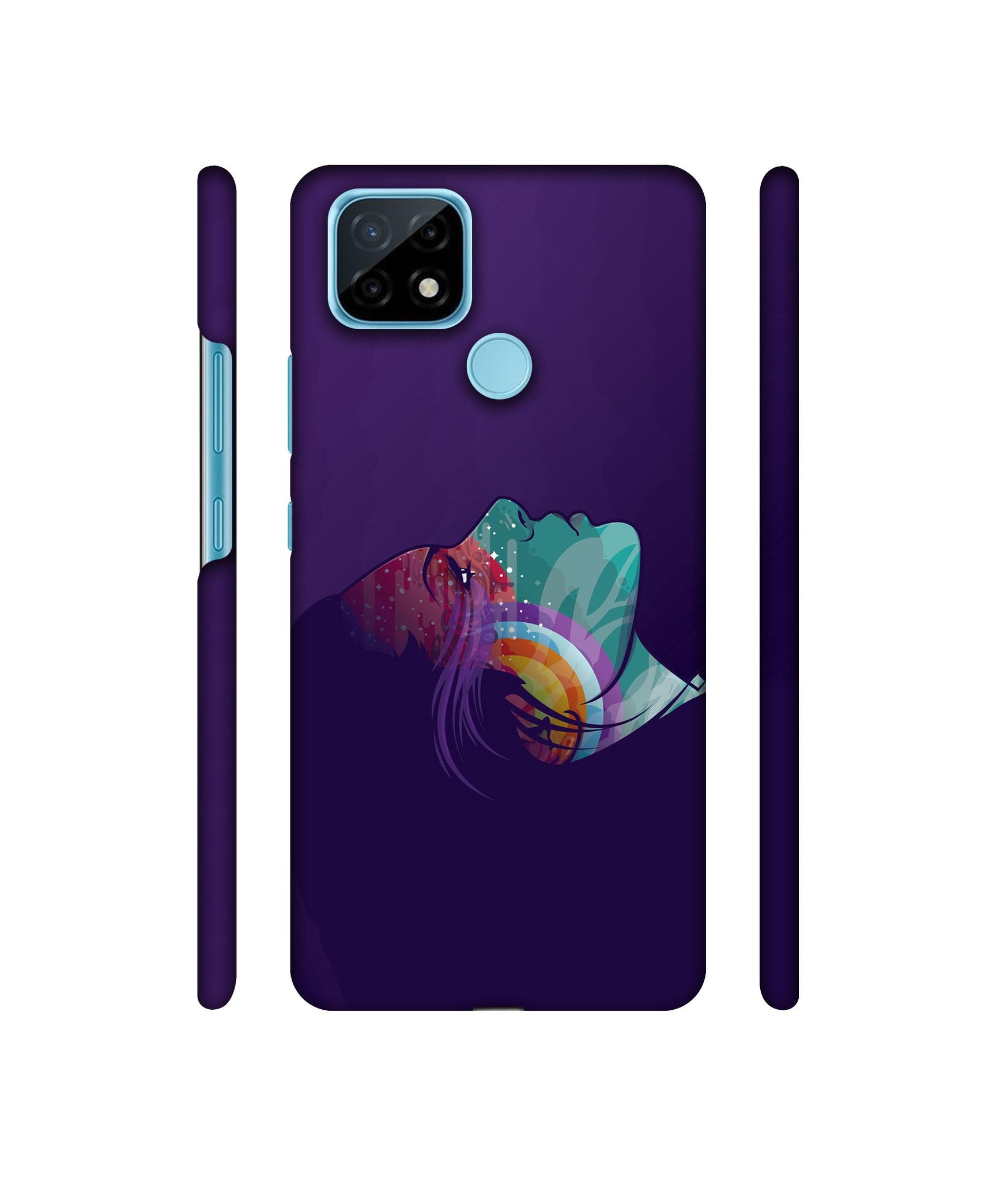 Vector Girl Designer Hard Back Cover for Realme C21