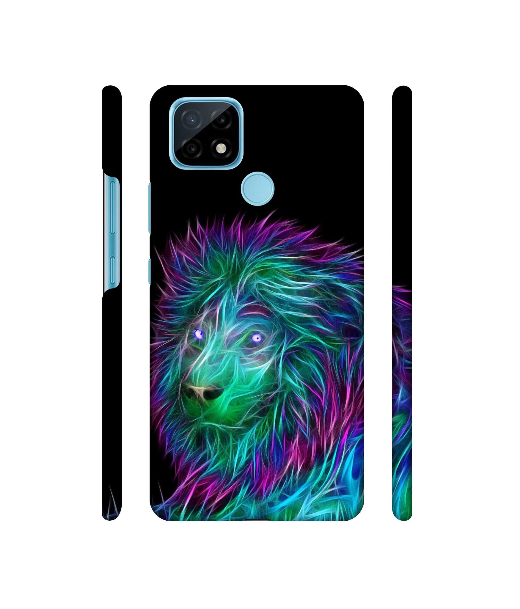 3D Lion Designer Hard Back Cover for Realme C21