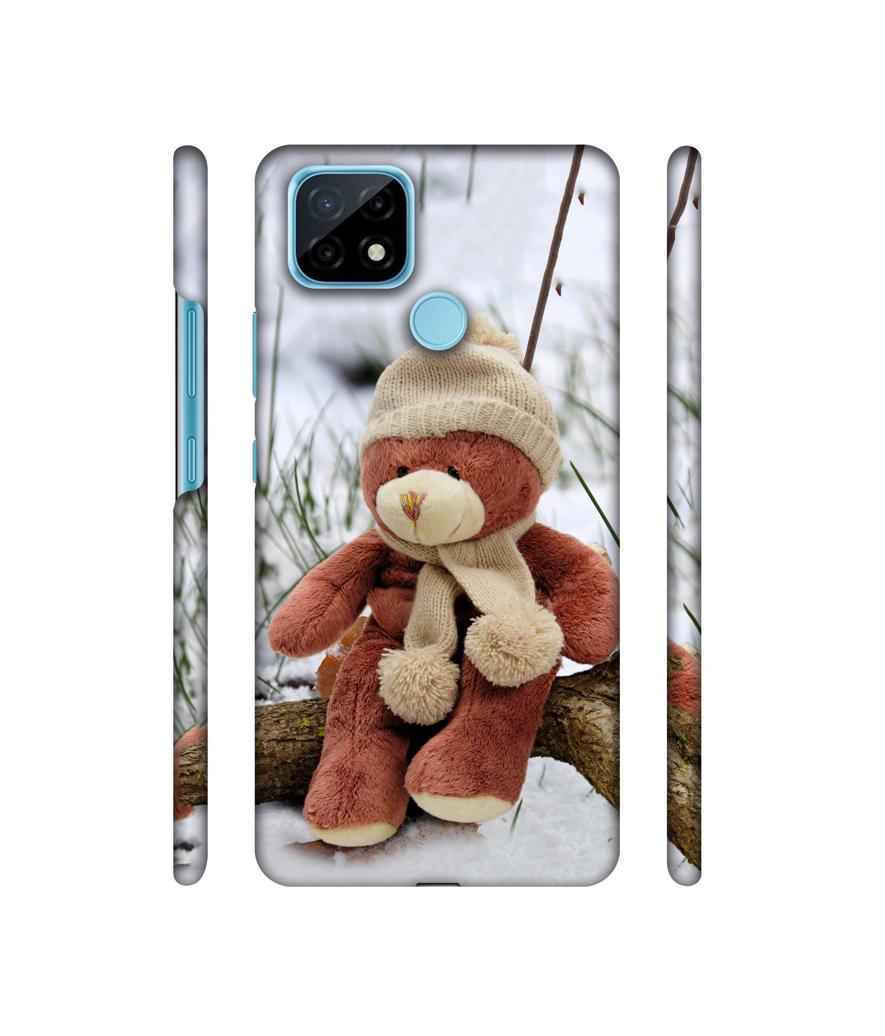 Woolen Bear Designer Hard Back Cover for Realme C21