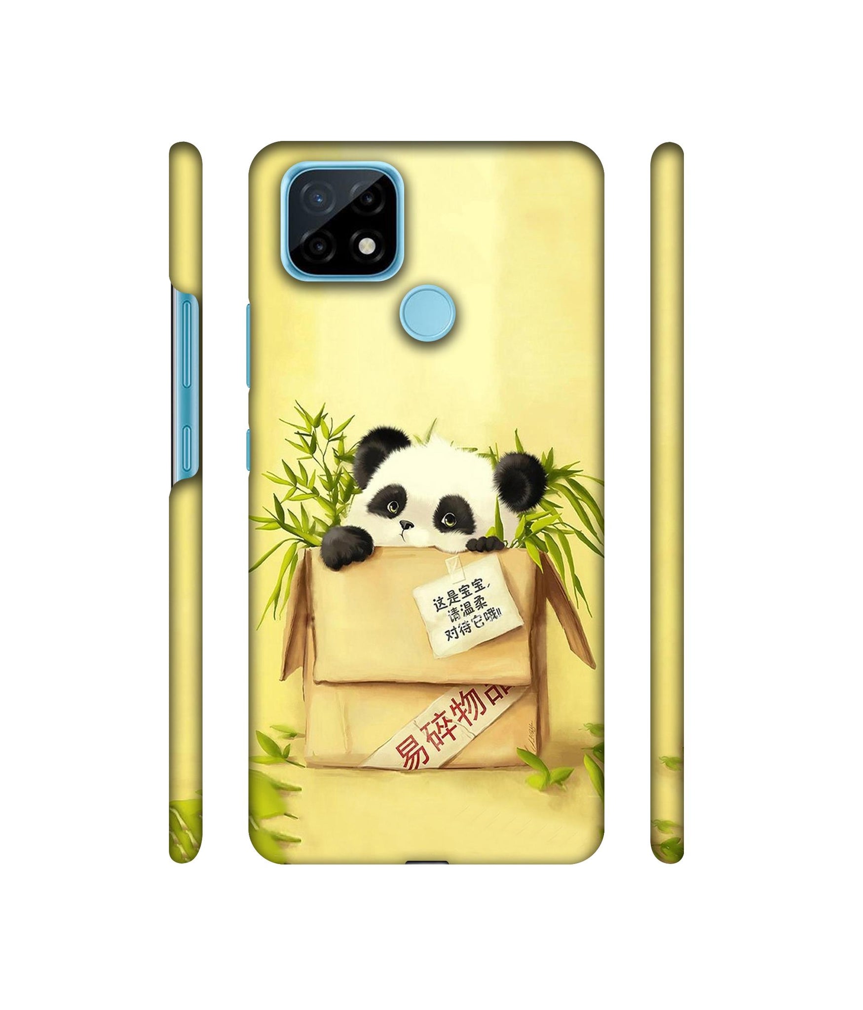 Panda In Box Designer Hard Back Cover for Realme C21