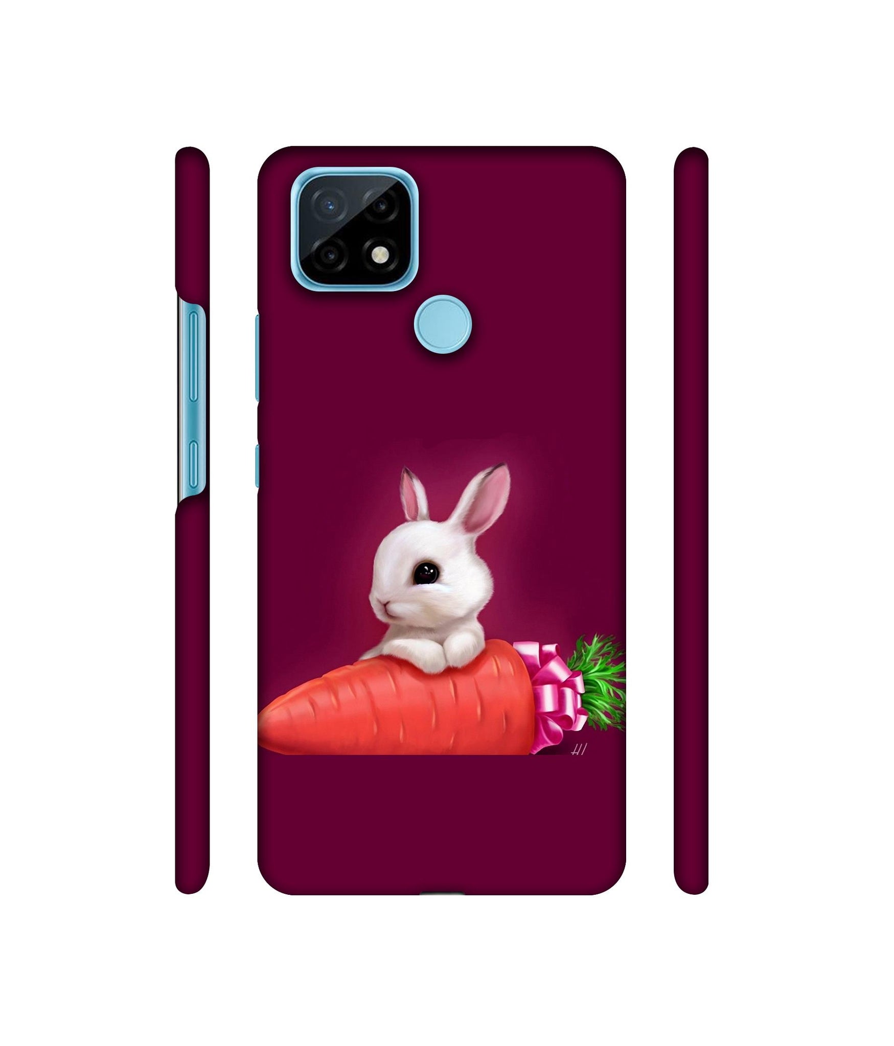 Bunny With Carrot Designer Hard Back Cover for Realme C21