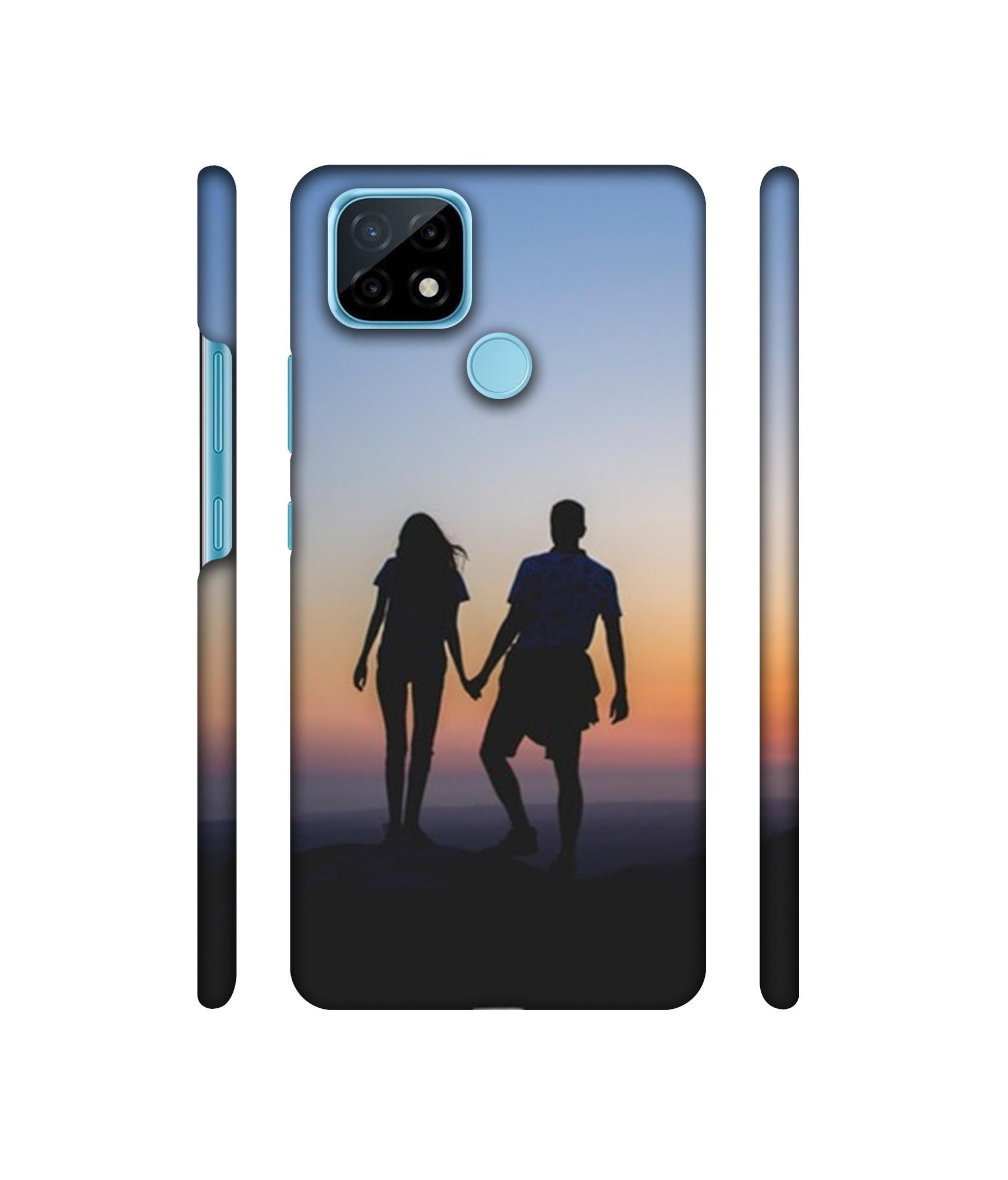 Couple On Beach Designer Hard Back Cover for Realme C21