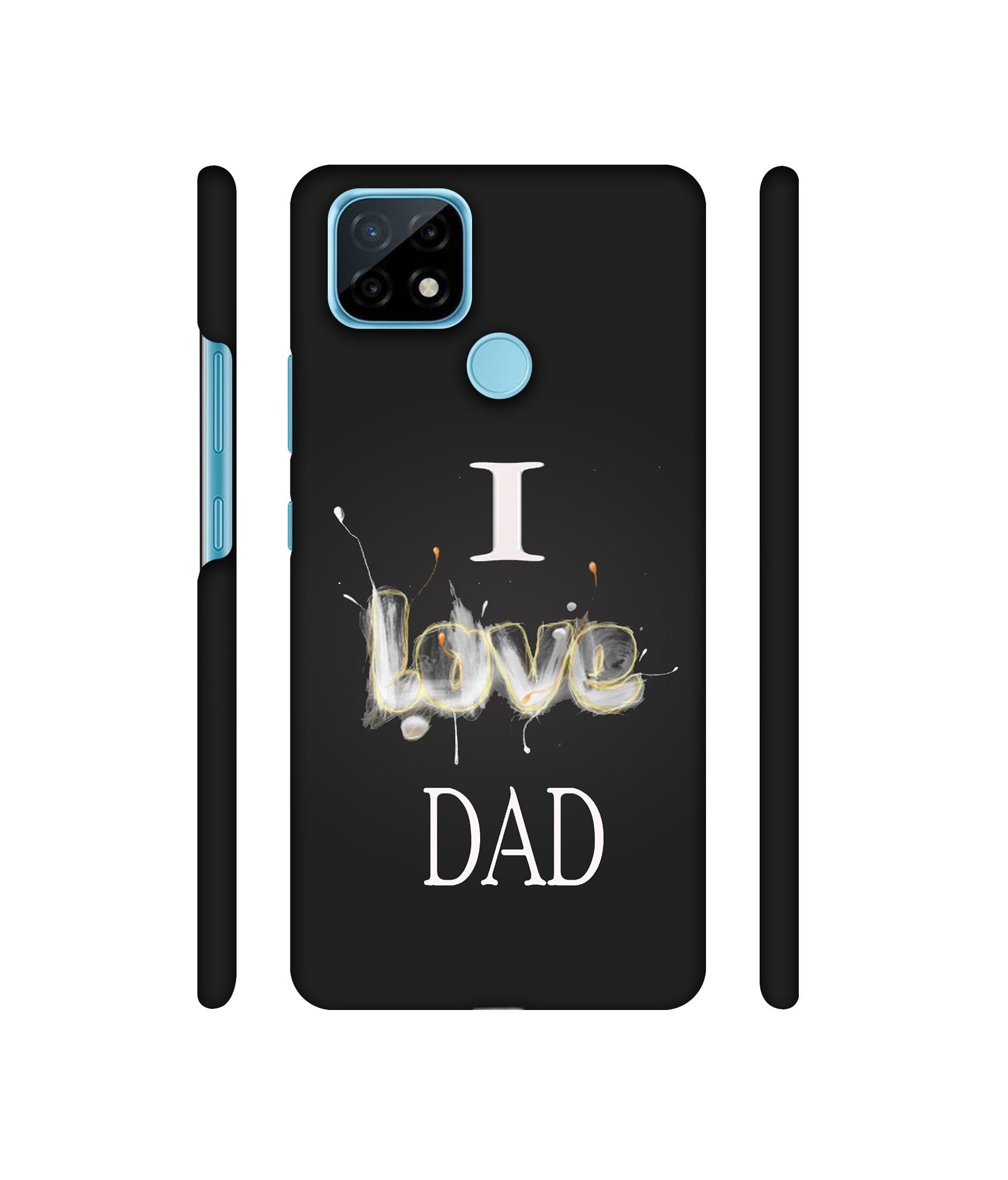 Happy Quote Designer Hard Back Cover for Realme C21