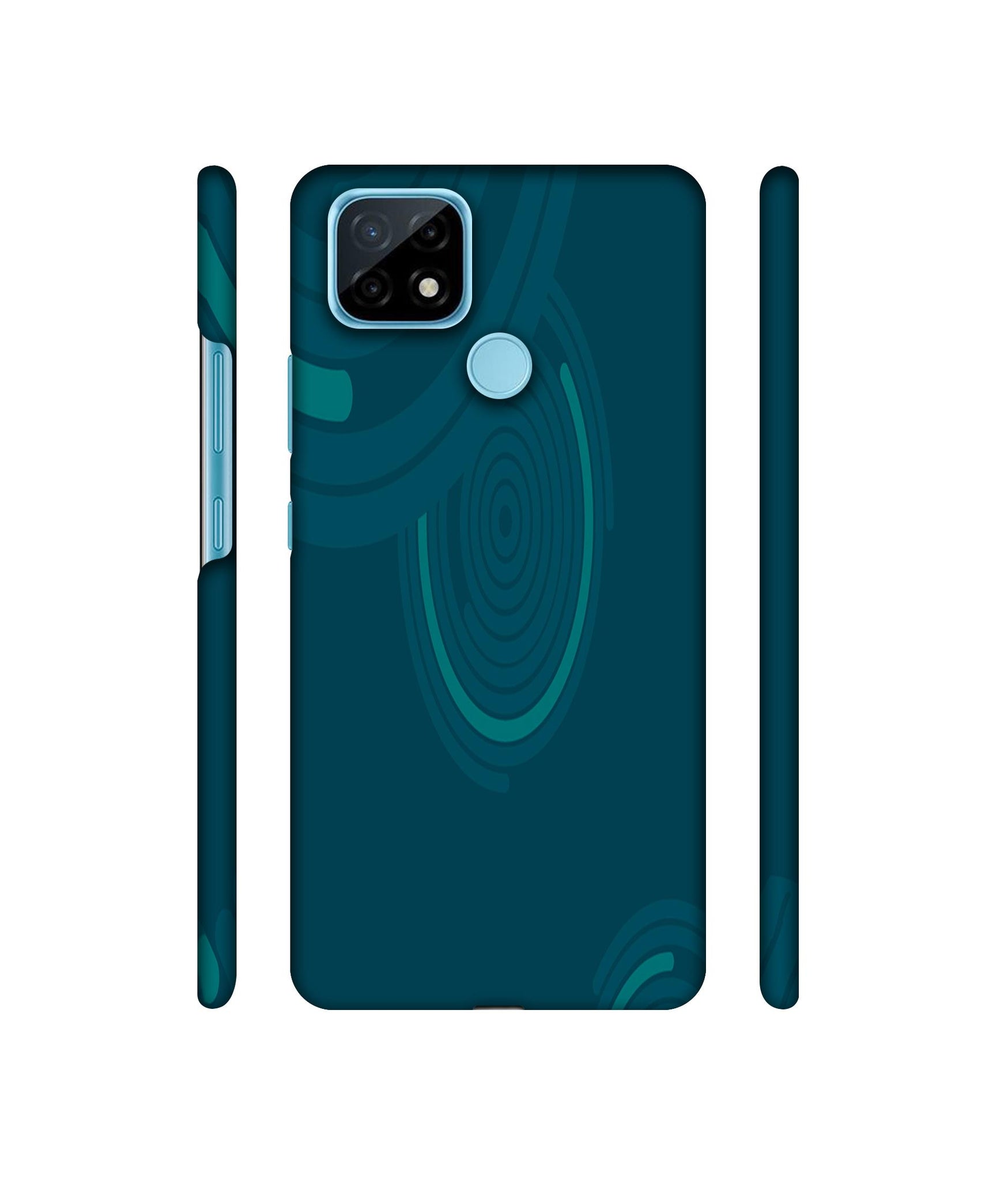 Round Texture Designer Hard Back Cover for Realme C21