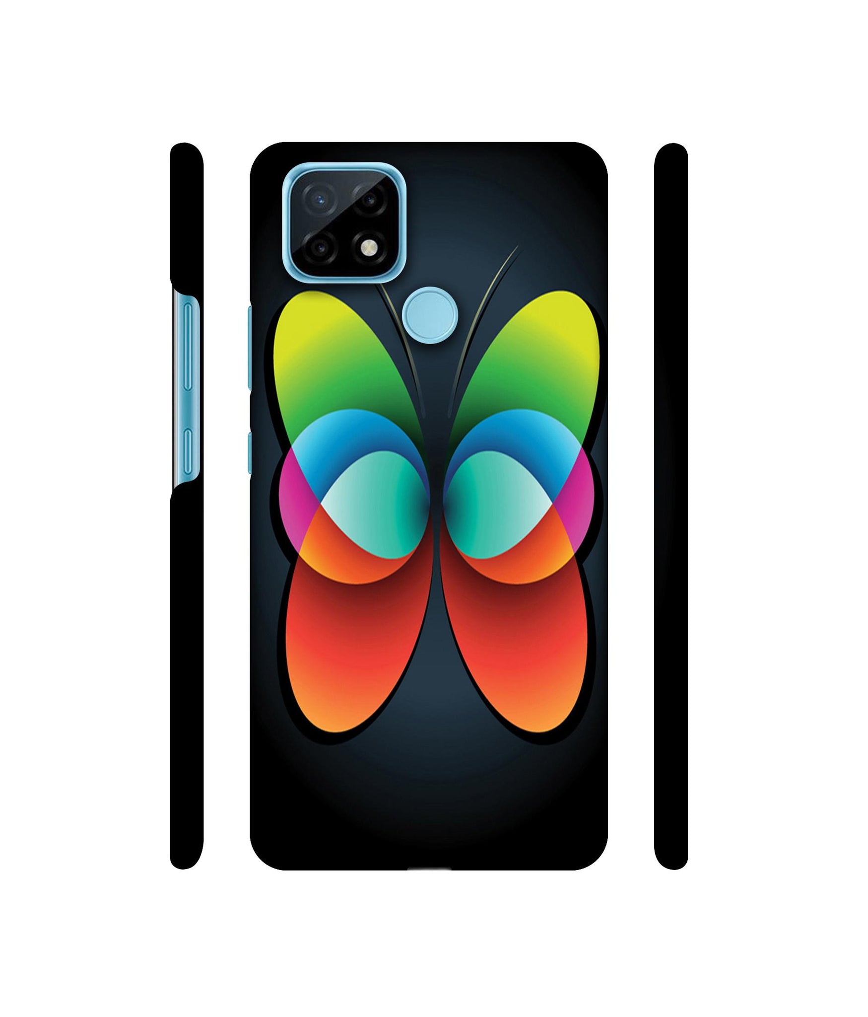 Colourfull Butterfly Designer Hard Back Cover for Realme C21