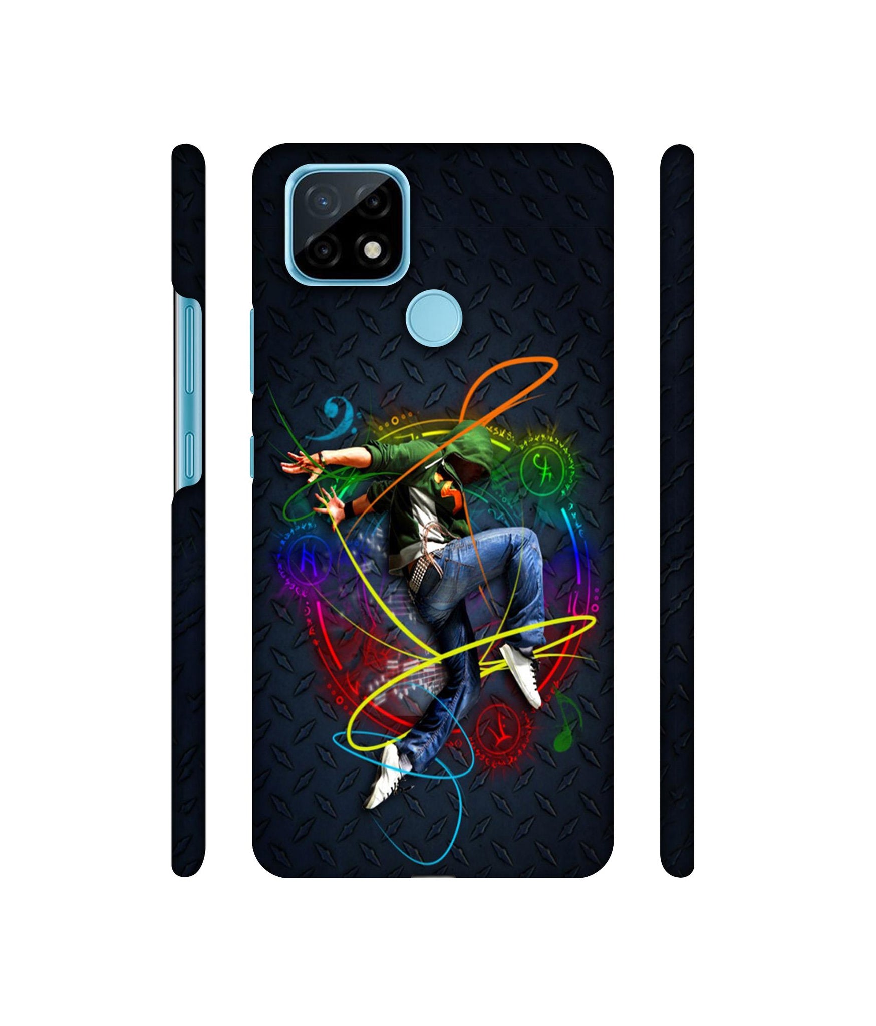 Boy With Music Designer Hard Back Cover for Realme C21