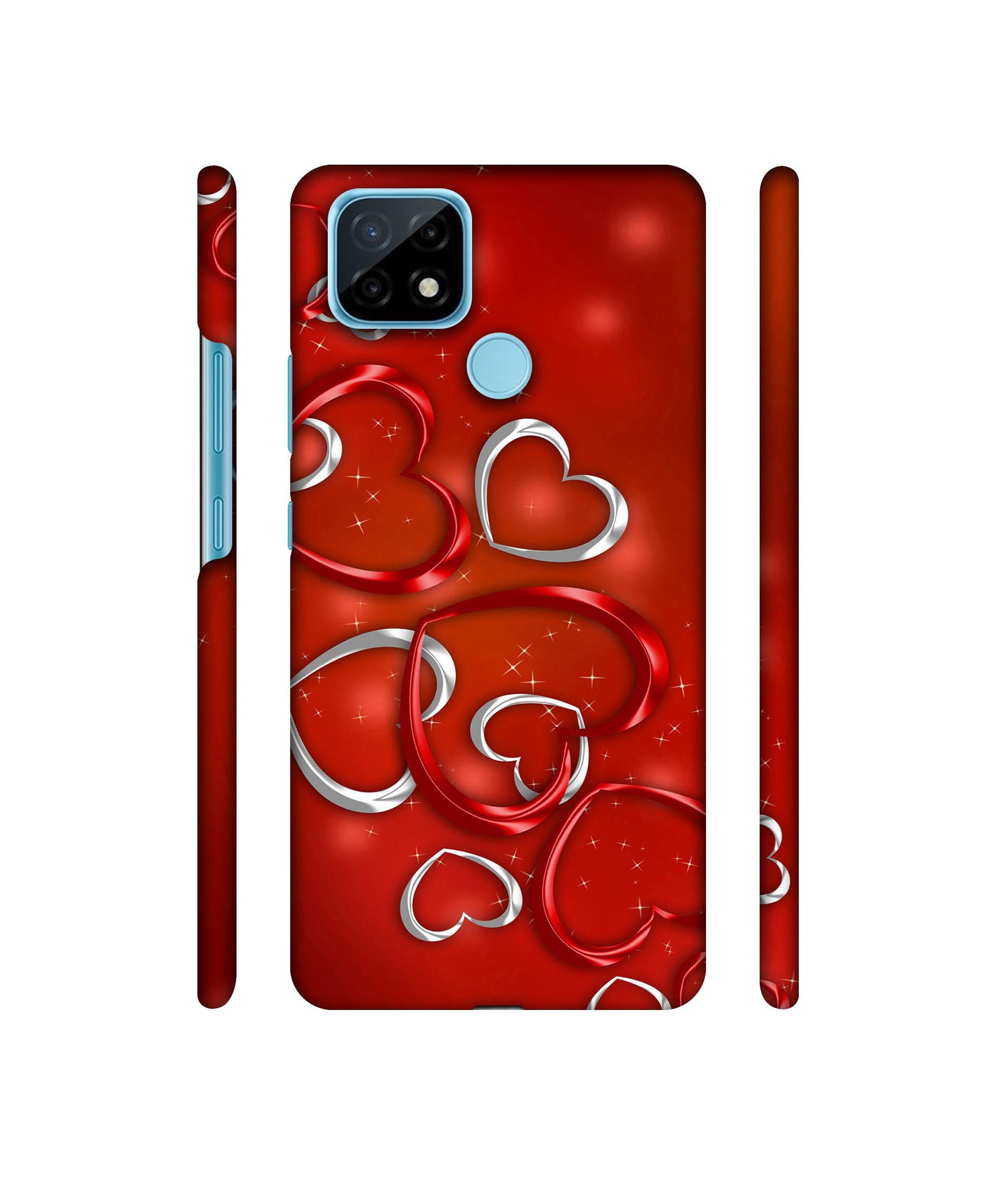 Hearts Designer Hard Back Cover for Realme C21