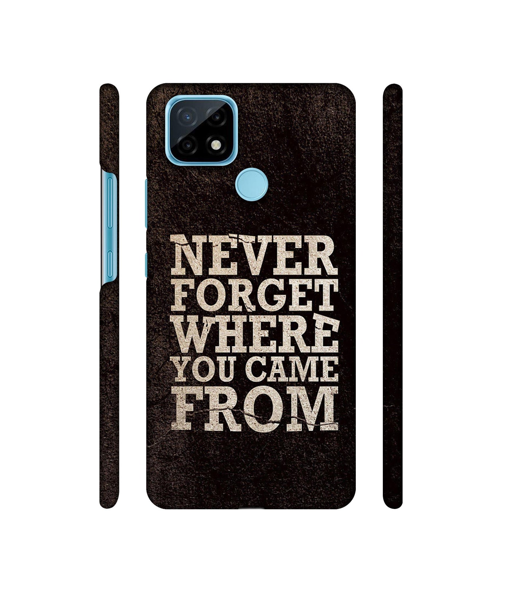 Thought Designer Hard Back Cover for Realme C21