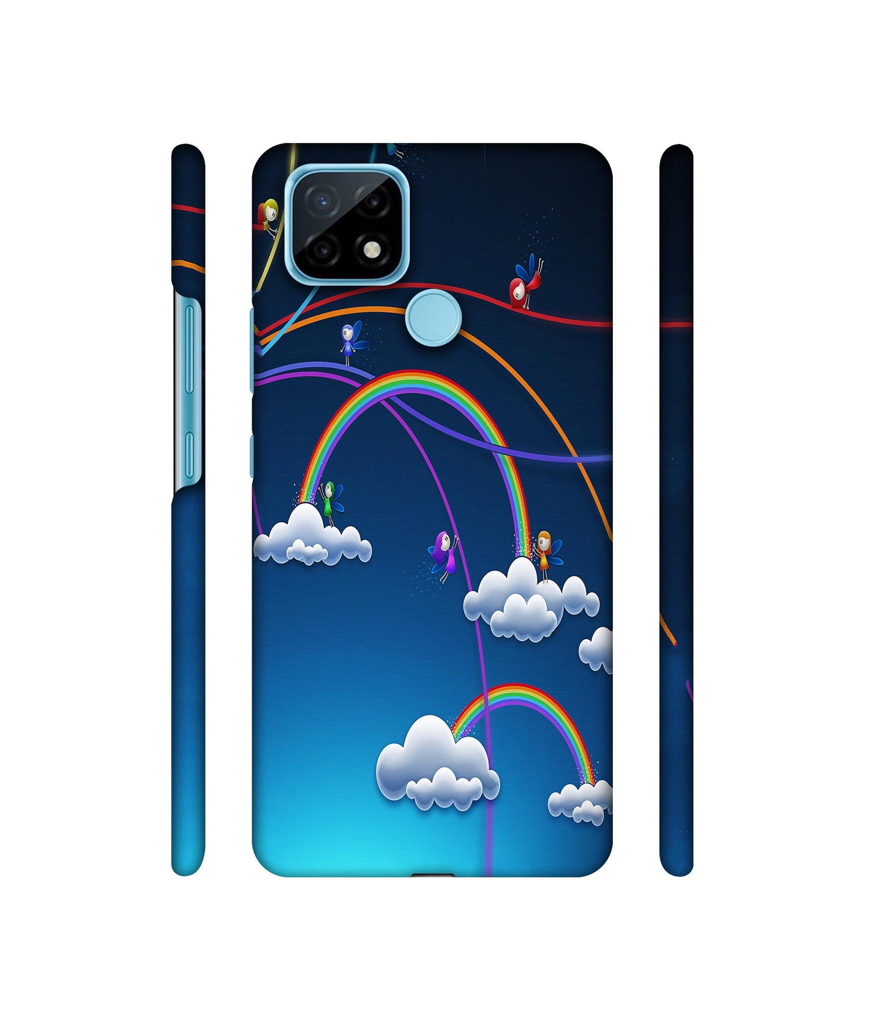 Rainbow Designer Hard Back Cover for Realme C21