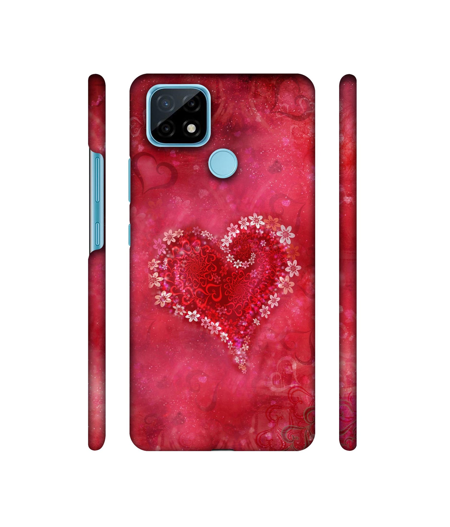 Heart Designer Hard Back Cover for Realme C21