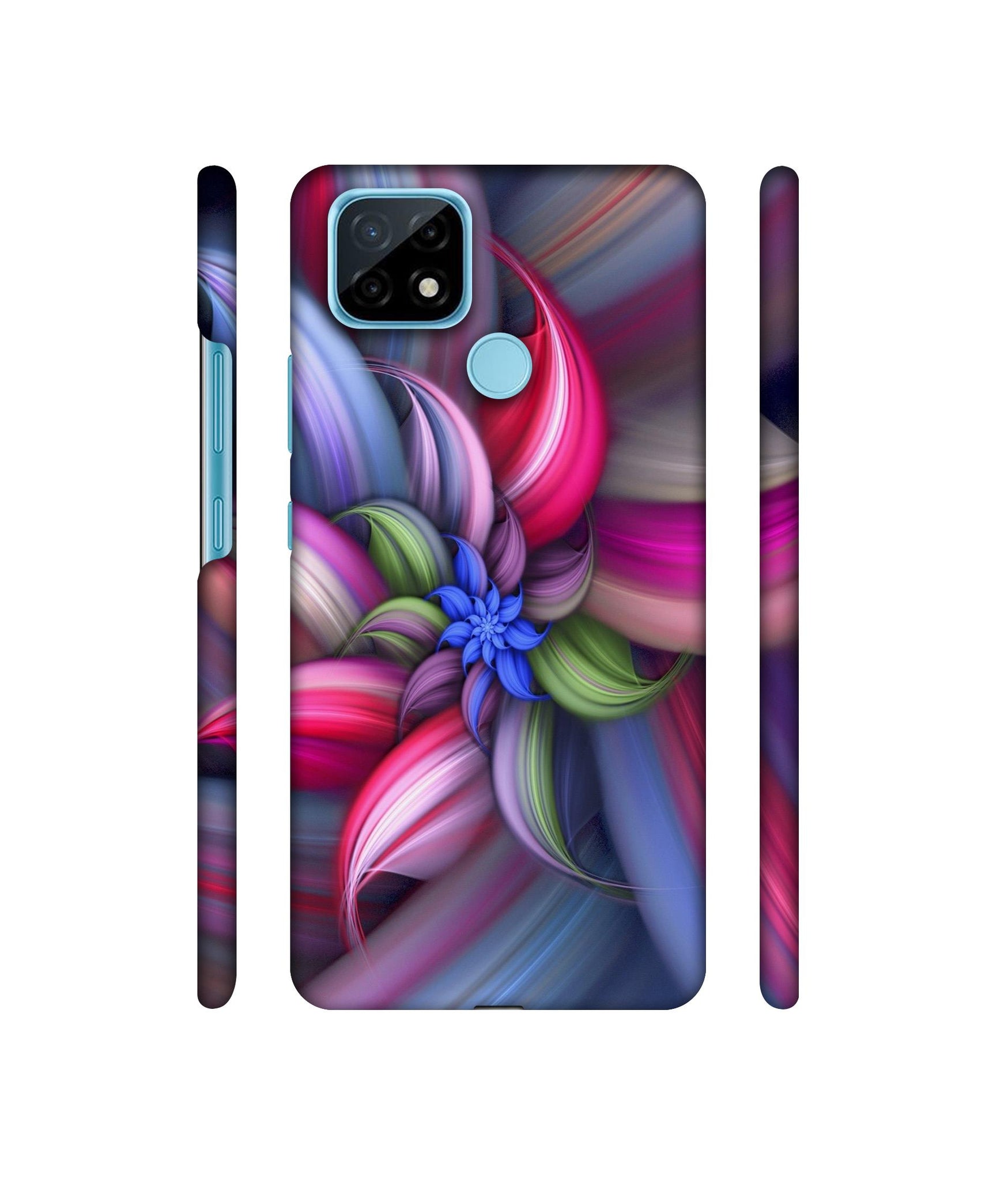 Colorful Flower Designer Hard Back Cover for Realme C21