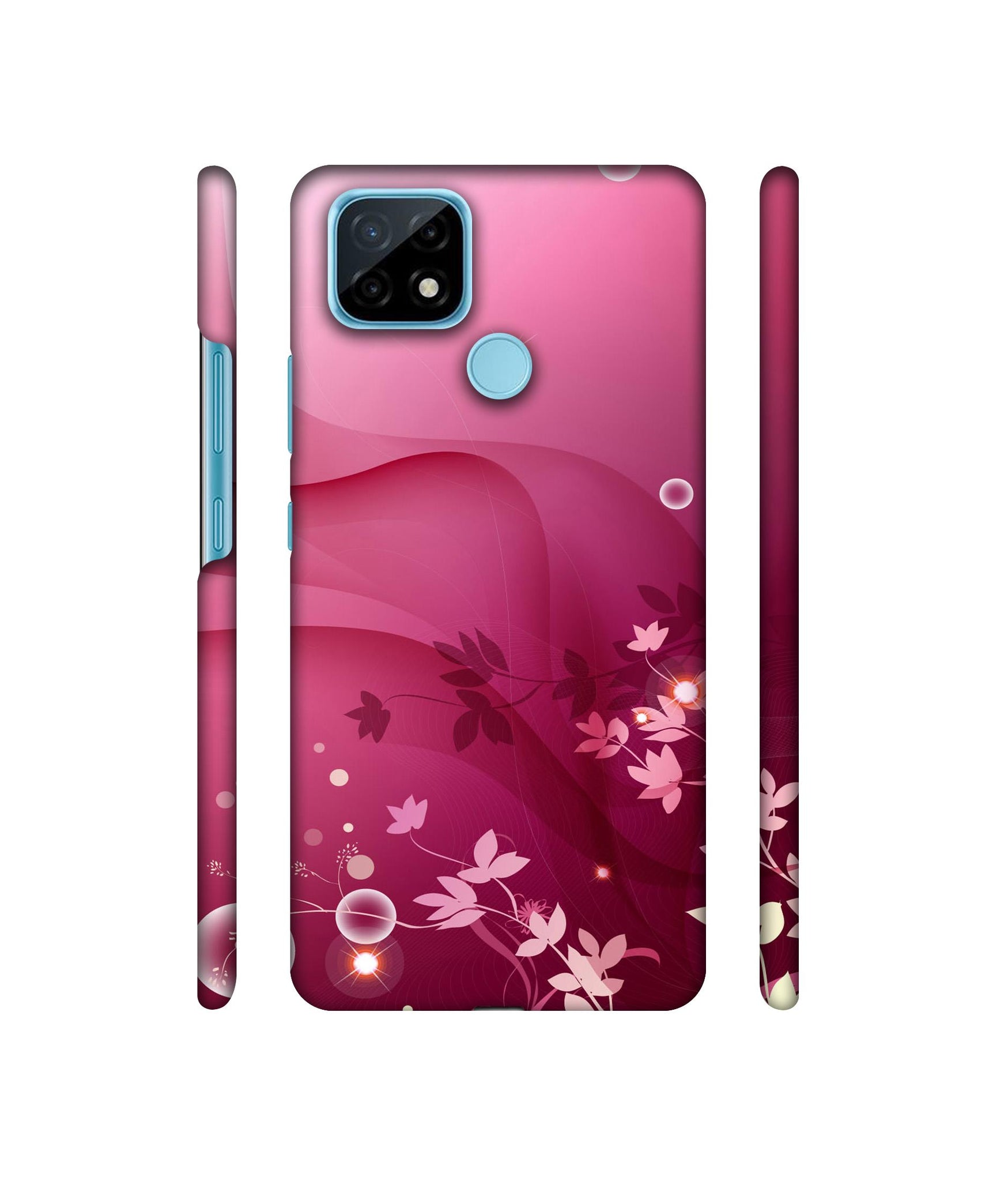 Pink Abstract Designer Hard Back Cover for Realme C21