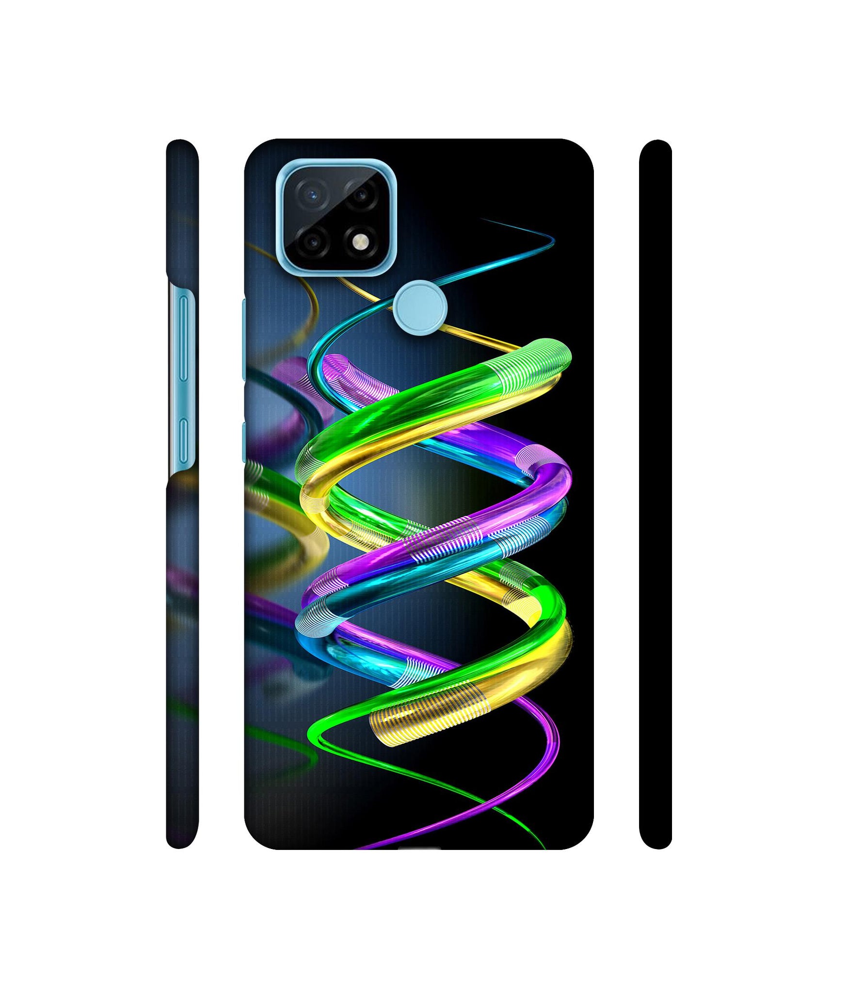 3D Spiral Designer Hard Back Cover for Realme C21