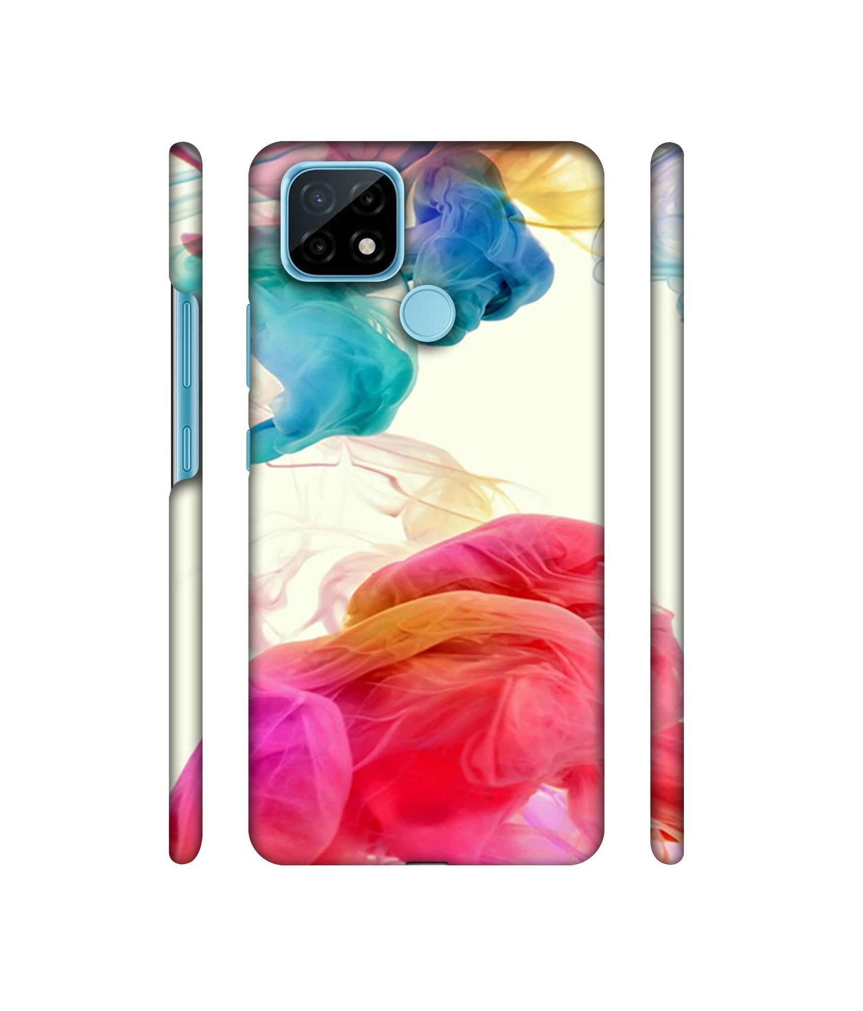 Colored Smoke Designer Hard Back Cover for Realme C21