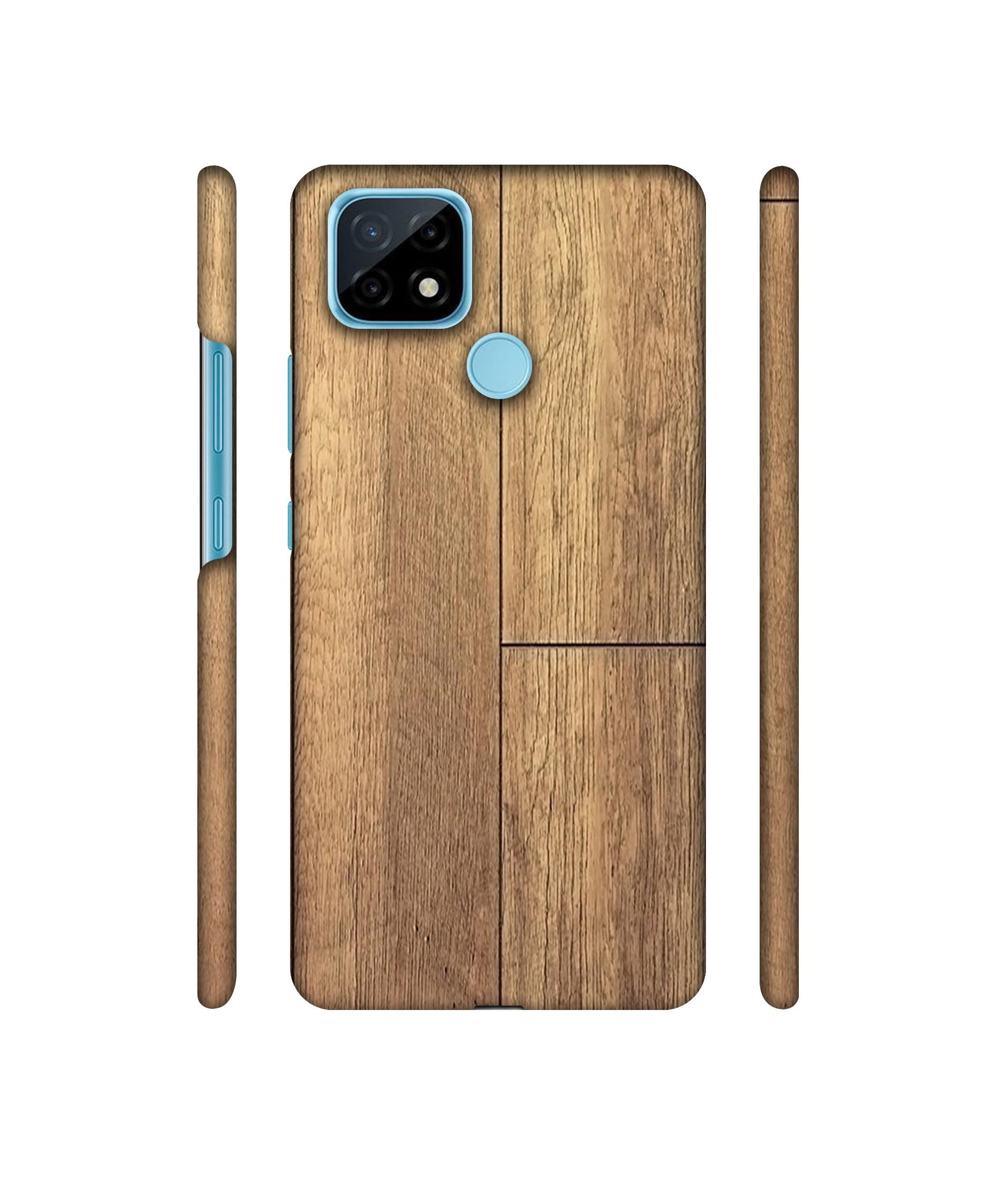 Wood Stretcher Designer Hard Back Cover for Realme C21