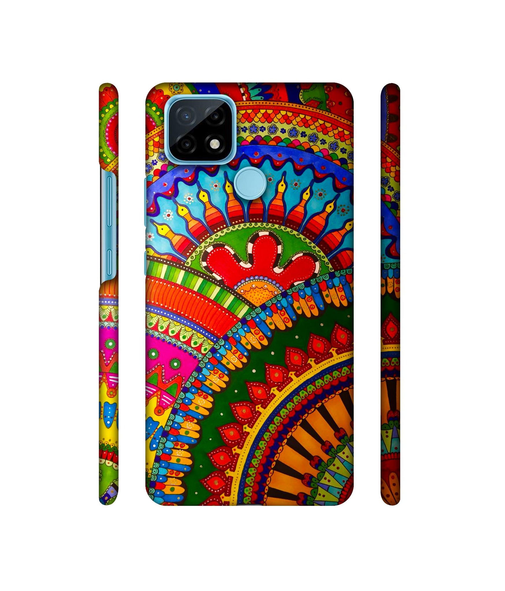 Rajasthani Rangoli Art Designer Hard Back Cover for Realme C21