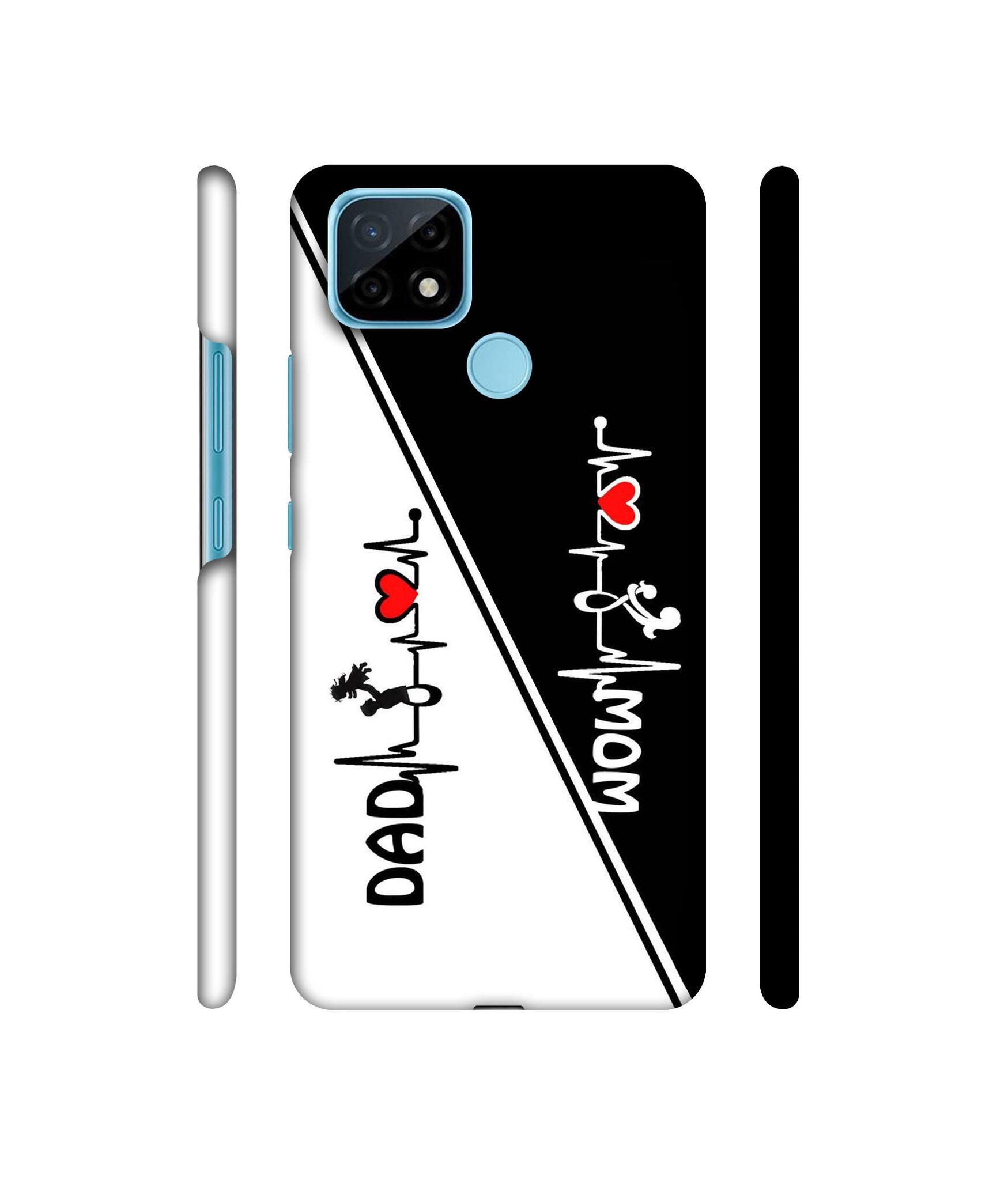 Mom and Dad Lover Designer Hard Back Cover for Realme C21