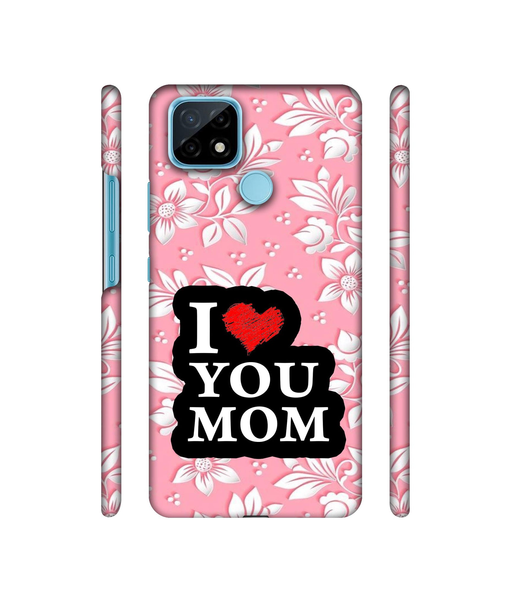 I Love Mom Designer Hard Back Cover for Realme C21