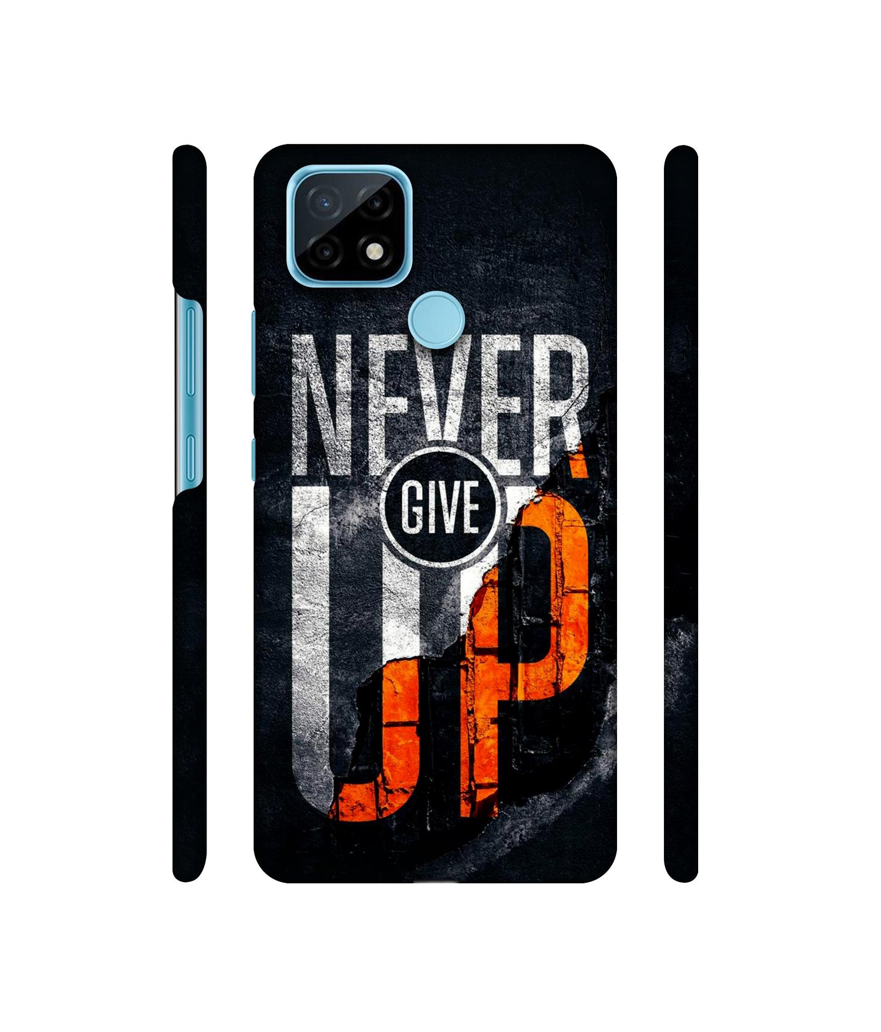 Never Give Up Designer Hard Back Cover for Realme C21