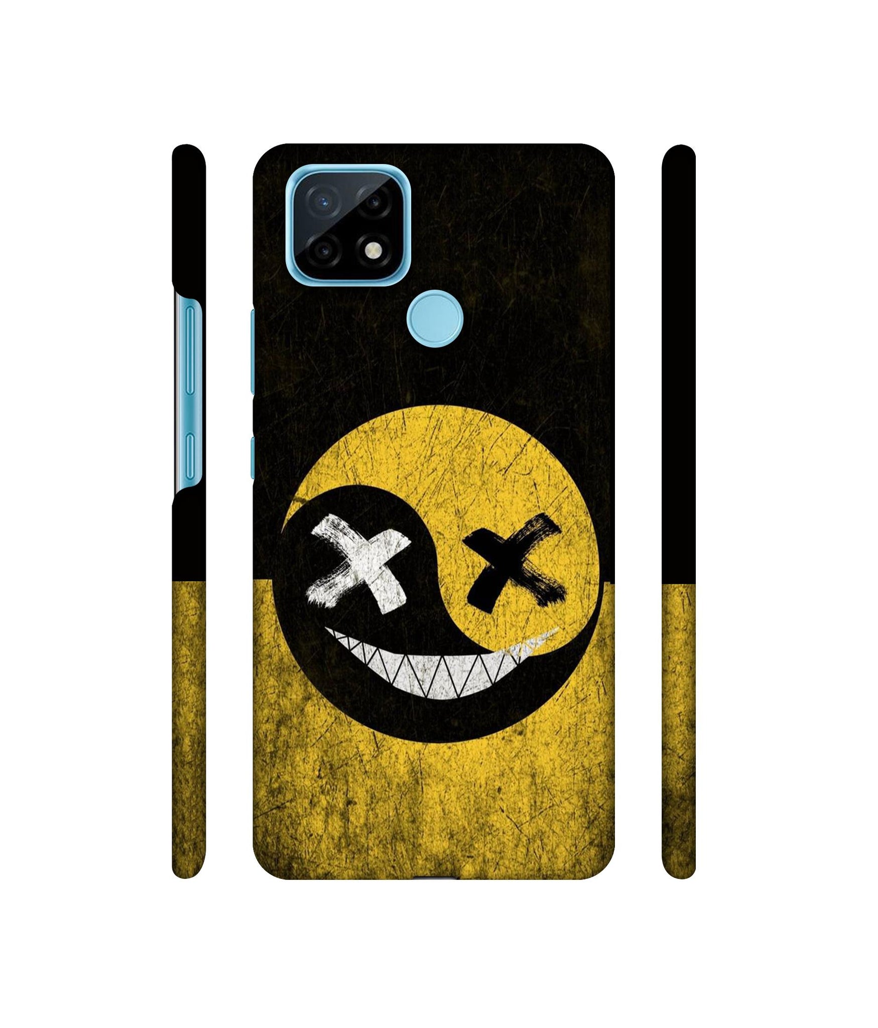 Double Face Smile Designer Hard Back Cover for Realme C21