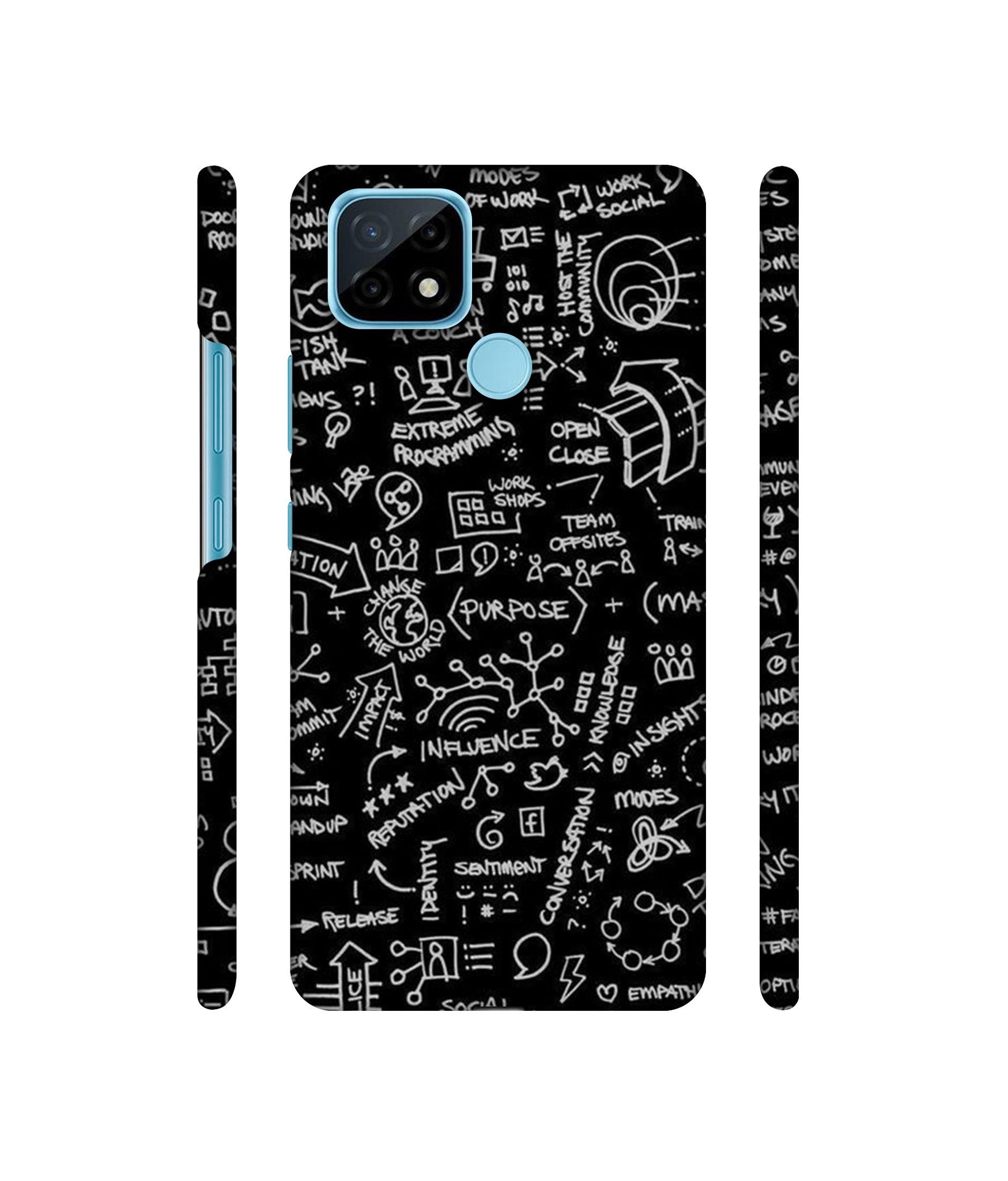 Formulas Designer Hard Back Cover for Realme C21