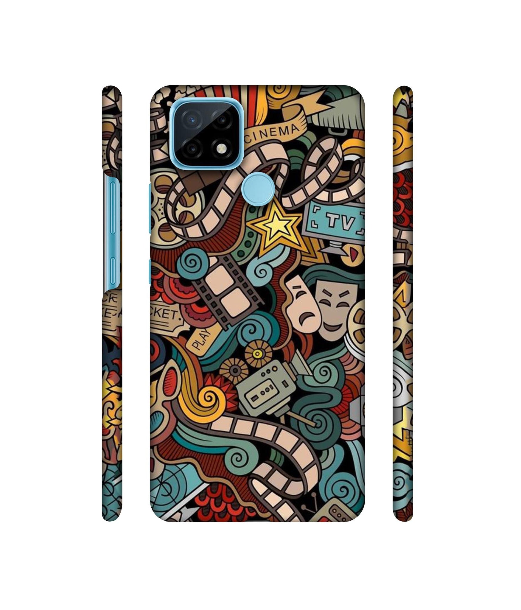 Movies Designer Hard Back Cover for Realme C21