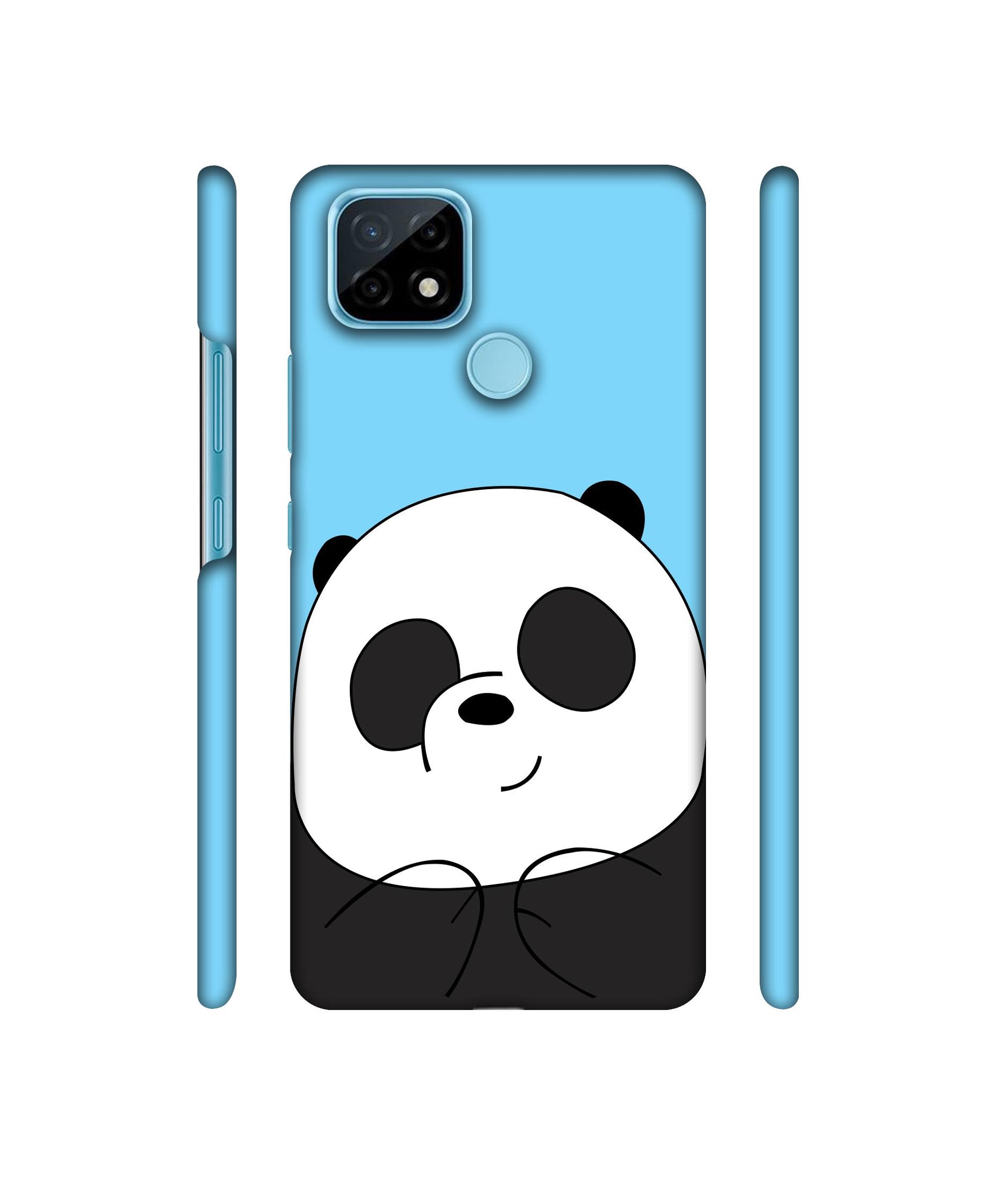 Cute Panda Designer Hard Back Cover for Realme C21