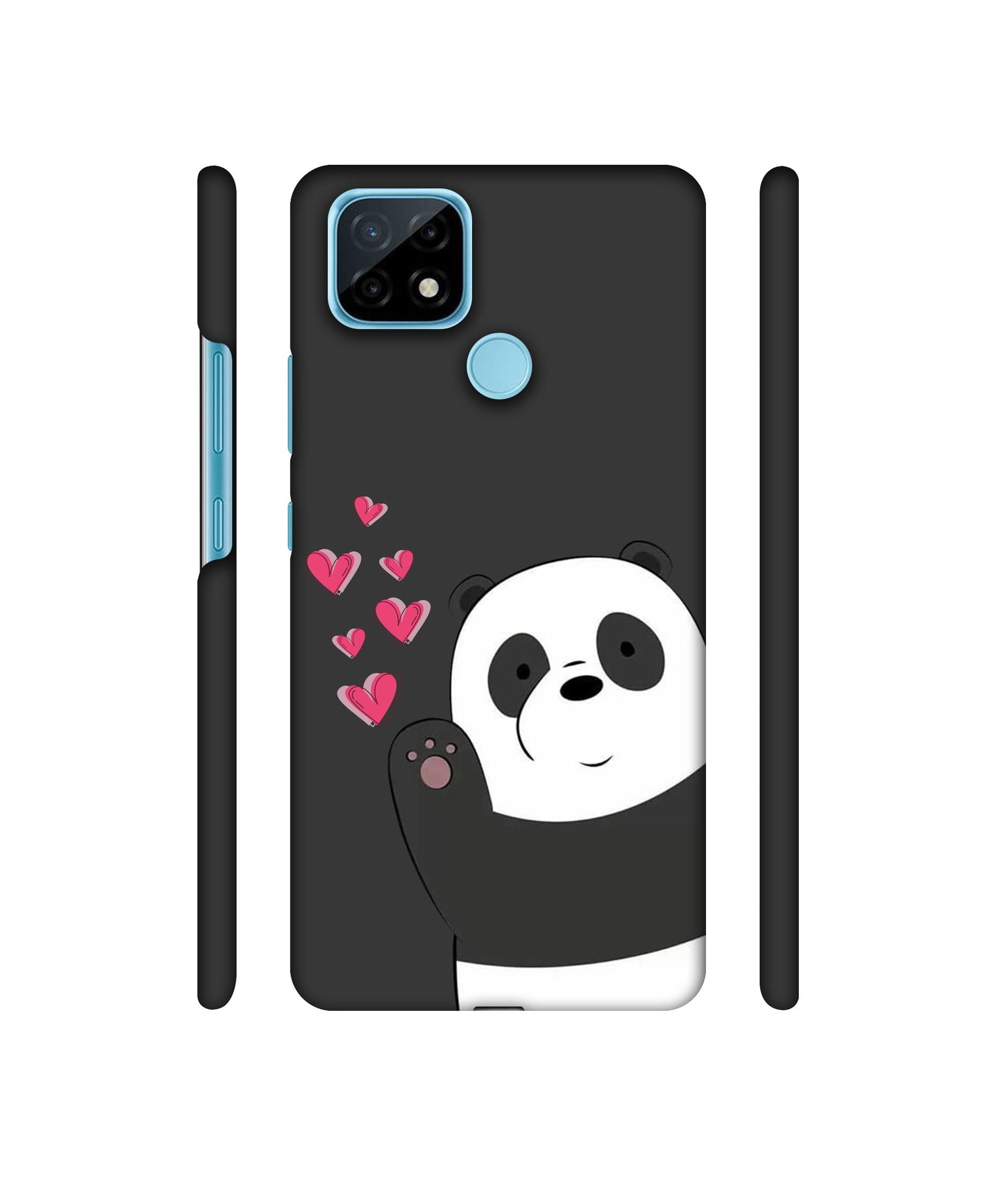 Love Panda Designer Hard Back Cover for Realme C21