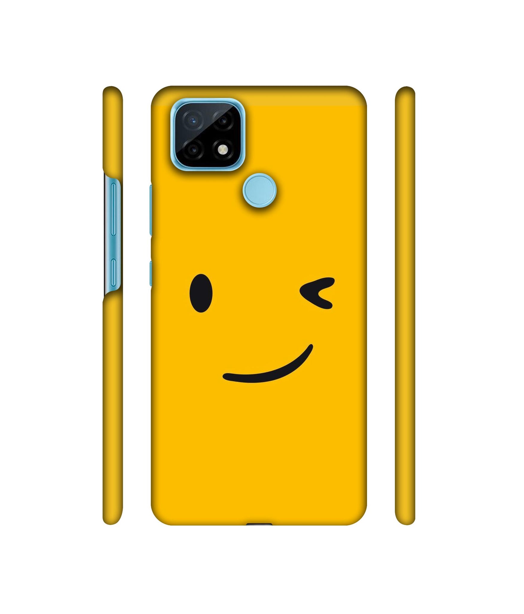 One Eye Blink Face Designer Hard Back Cover for Realme C21