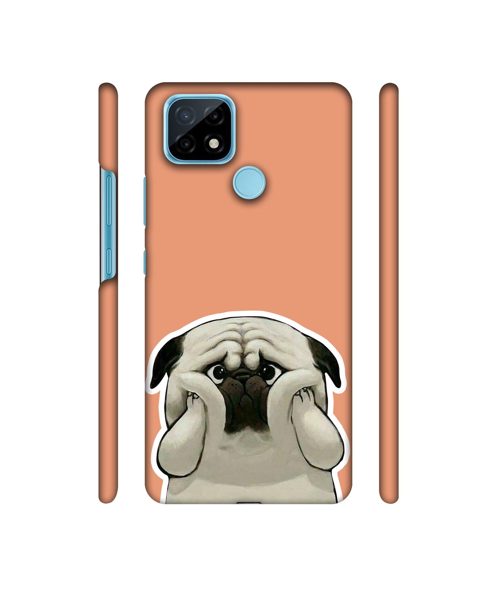 Pot Dog Pich Colour Designer Hard Back Cover for Realme C21