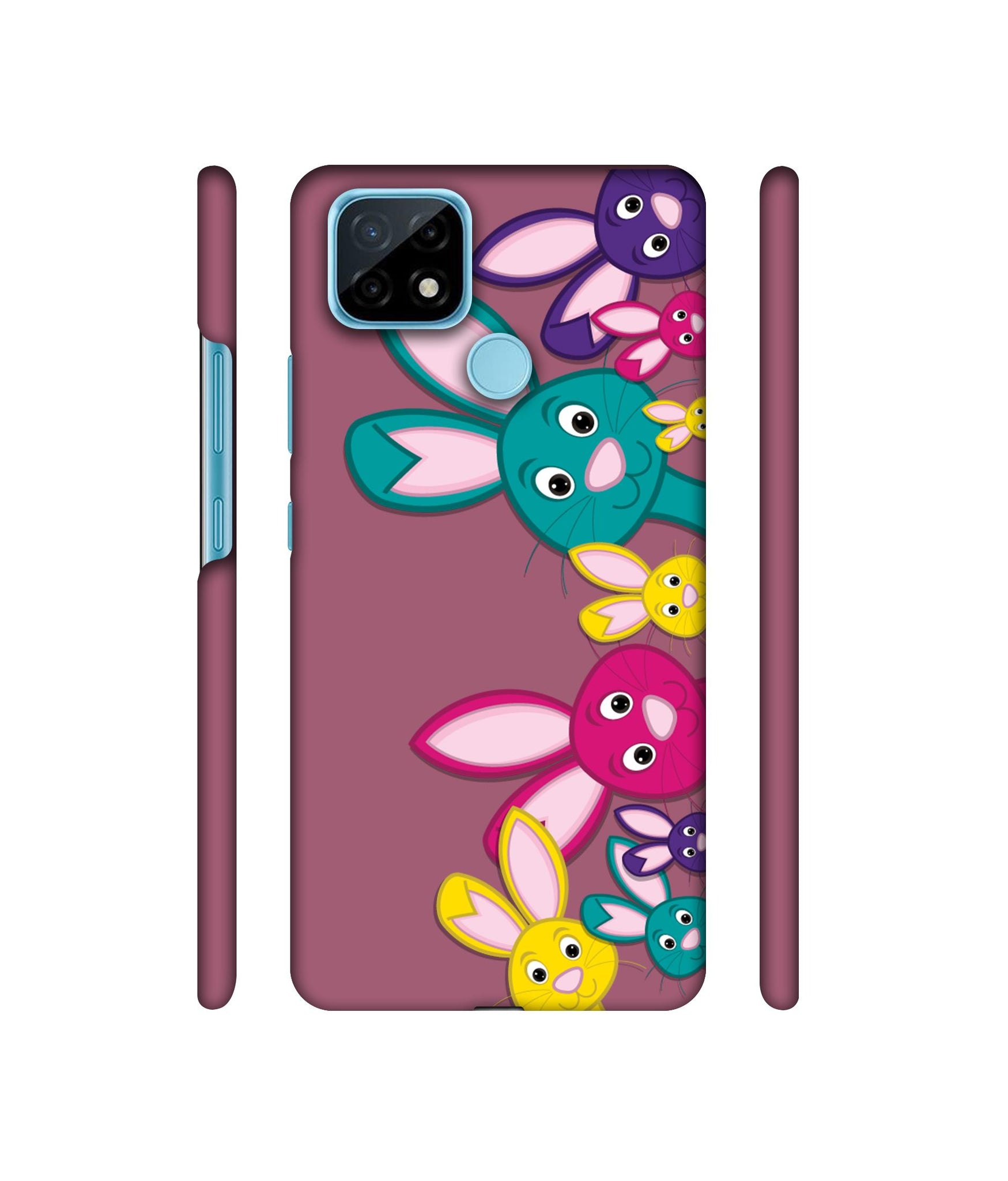 Rabbit Family1 Designer Hard Back Cover for Realme C21