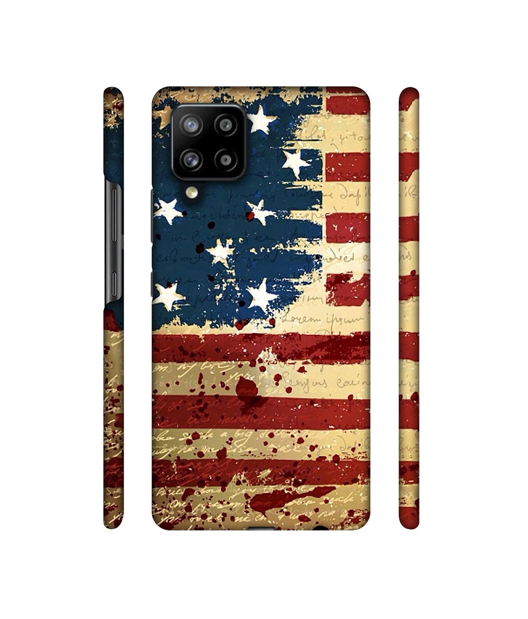 Colorful USA Flag Designer Hard Back Cover for Samsung Galaxy M42 5G / A42 5G