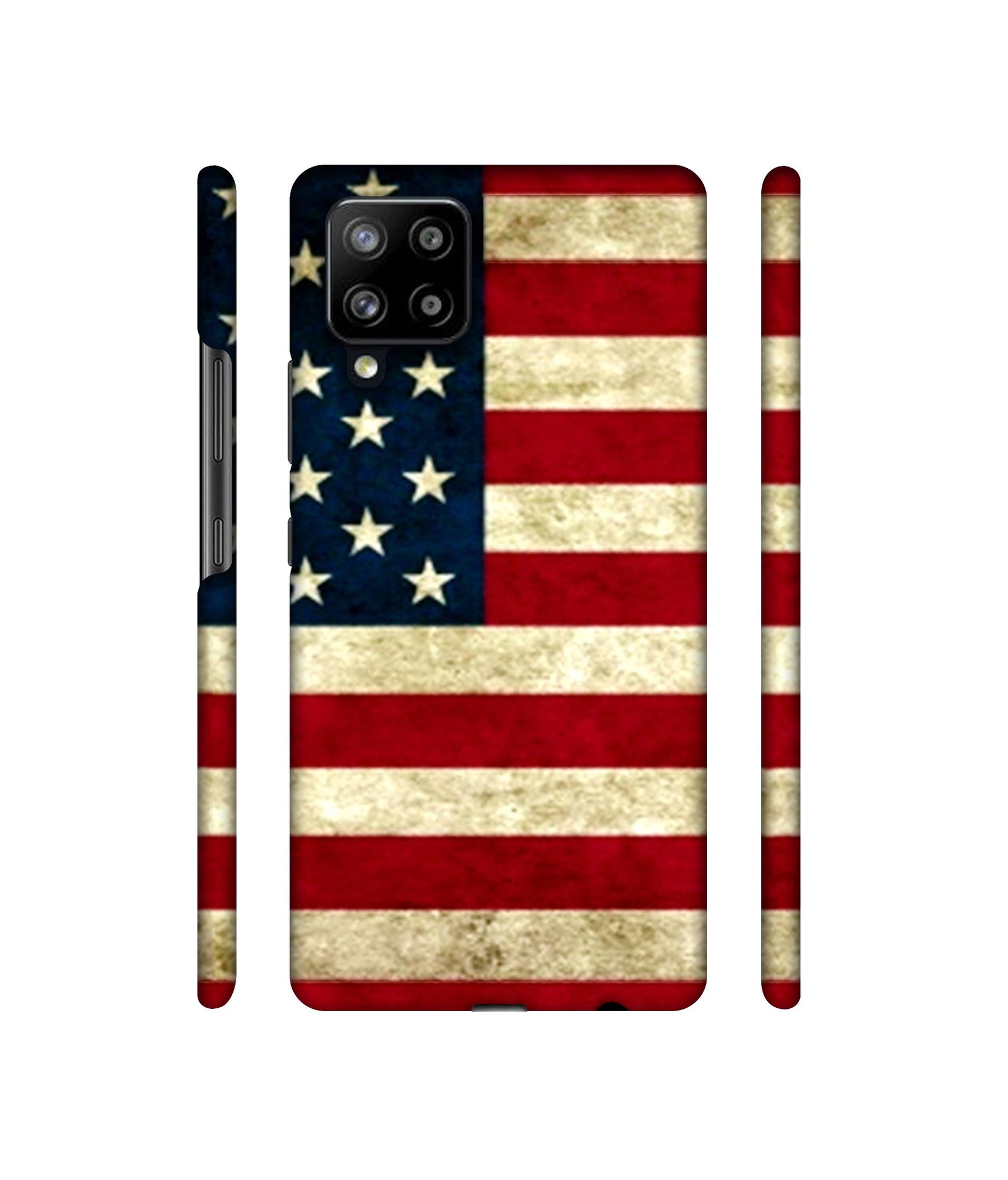 Multicoloured USA Flag Designer Hard Back Cover for Samsung Galaxy M42 5G / A42 5G