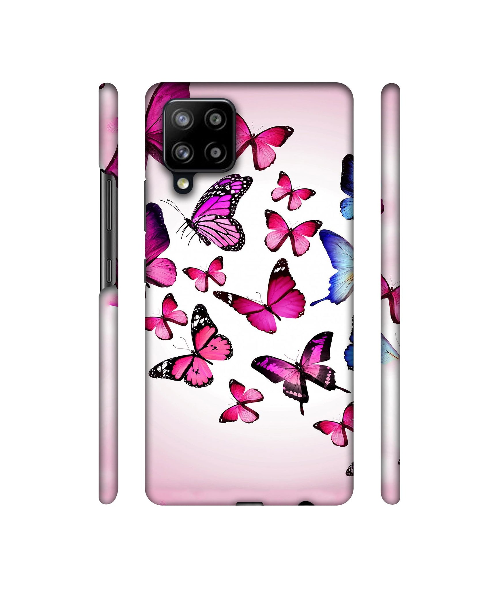 Flying Colorful Butterfly Designer Hard Back Cover for Samsung Galaxy M42 5G / A42 5G