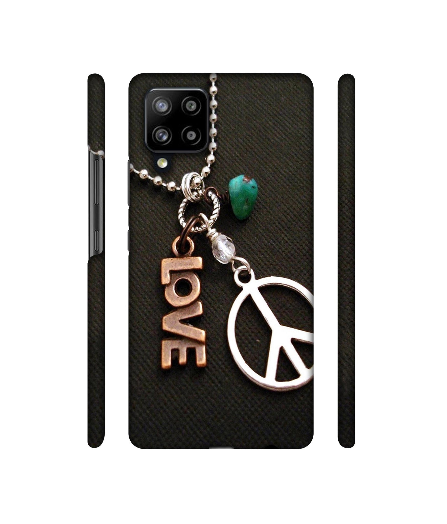 Love and Peace Designer Hard Back Cover for Samsung Galaxy M42 5G / A42 5G