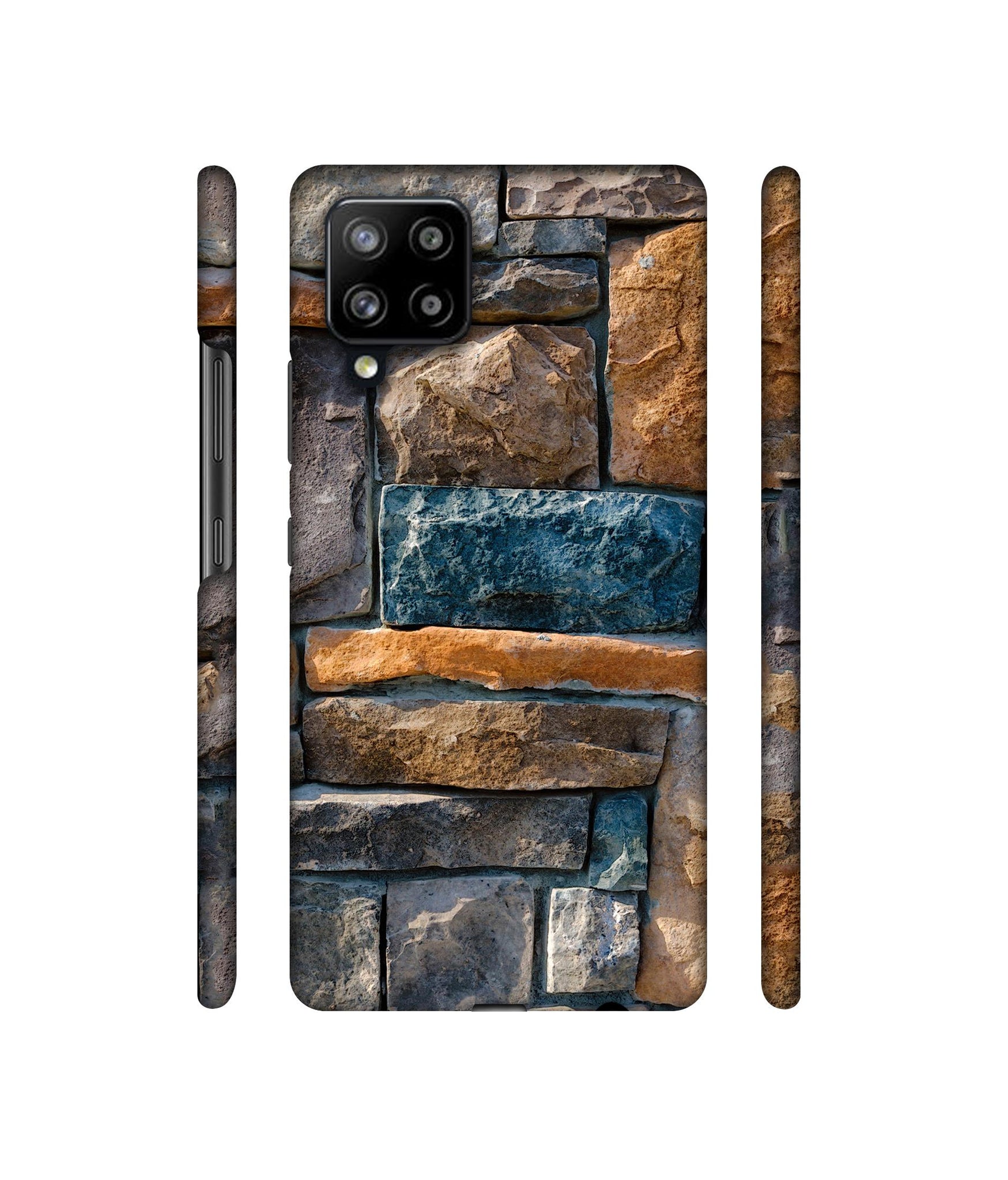 Decorative Stone Cladding Designer Hard Back Cover for Samsung Galaxy M42 5G / A42 5G