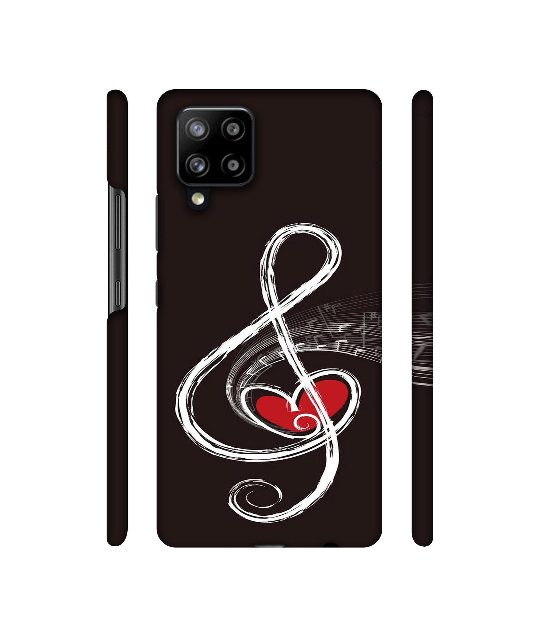 Love Note Music Designer Hard Back Cover for Samsung Galaxy M42 5G / A42 5G