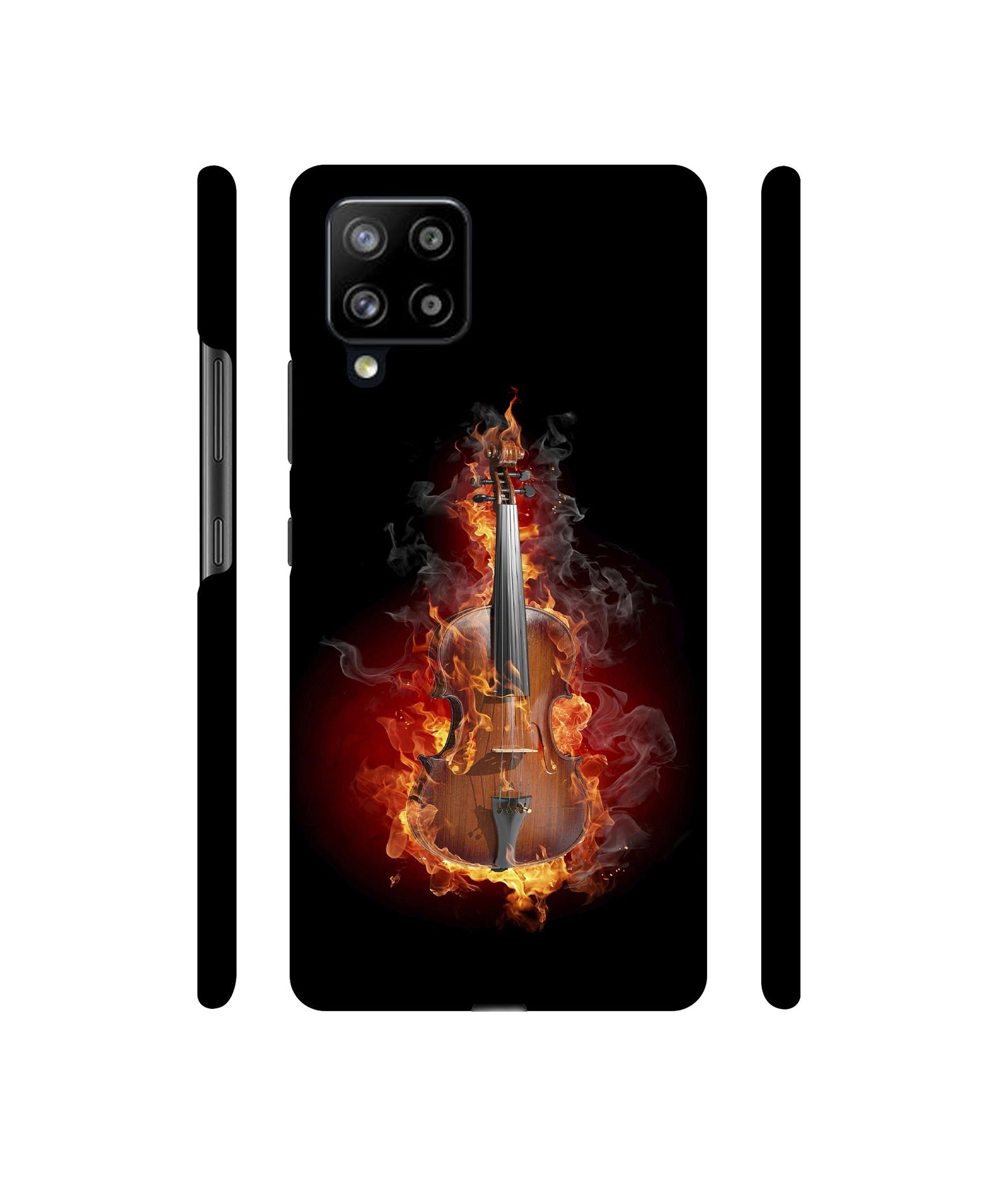 Burning Violin Designer Hard Back Cover for Samsung Galaxy M42 5G / A42 5G