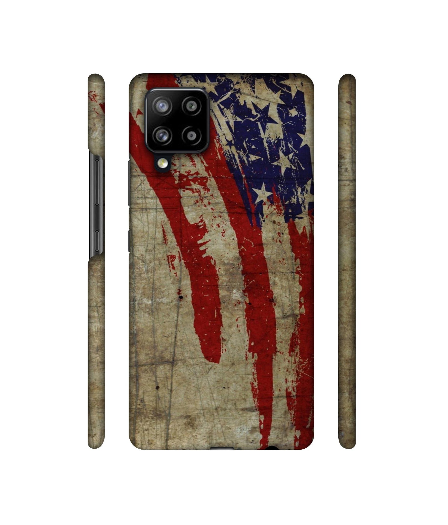 Vintage American Flag Designer Hard Back Cover for Samsung Galaxy M42 5G / A42 5G