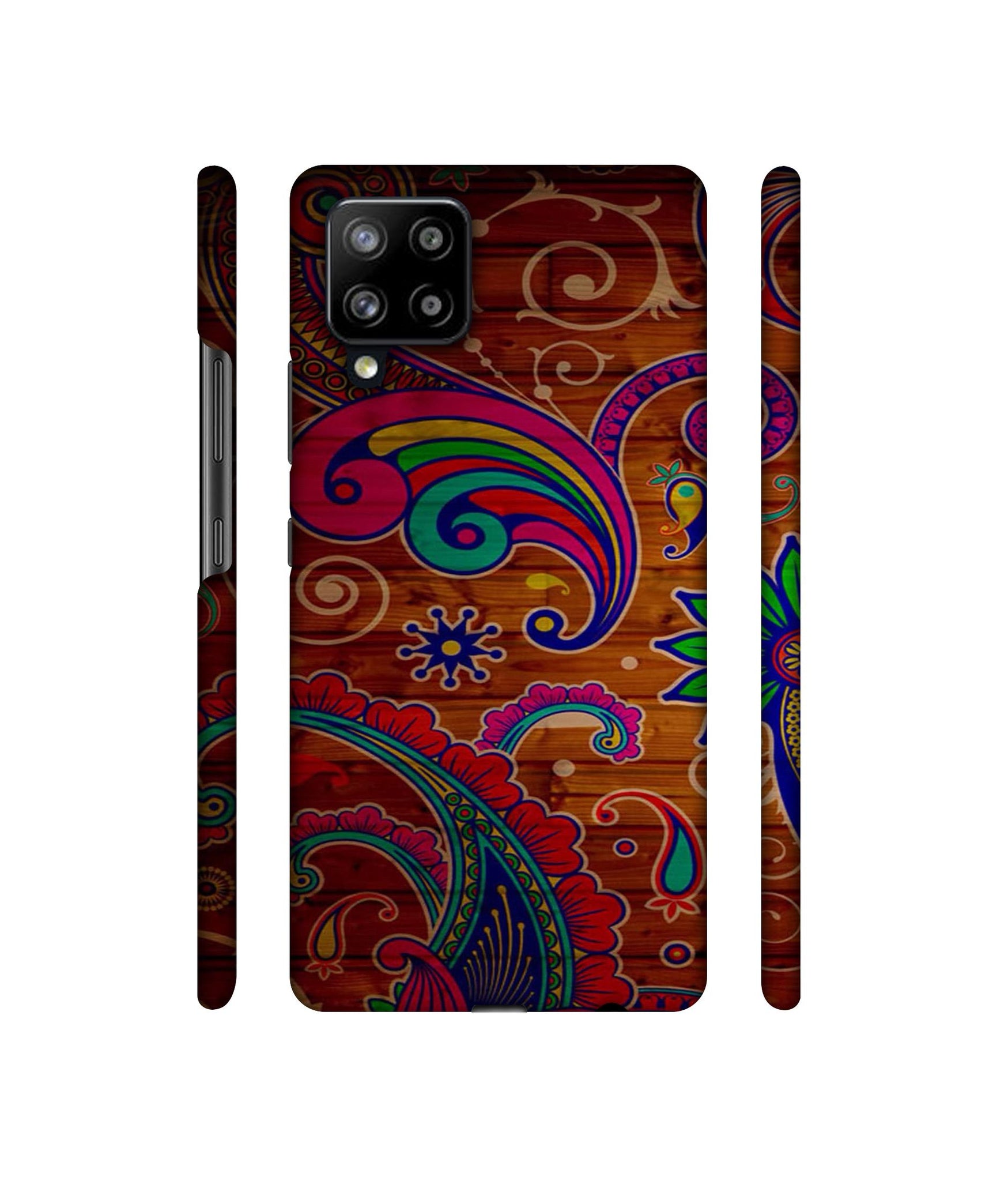 Wooden Pattern Print Designer Hard Back Cover for Samsung Galaxy M42 5G / A42 5G