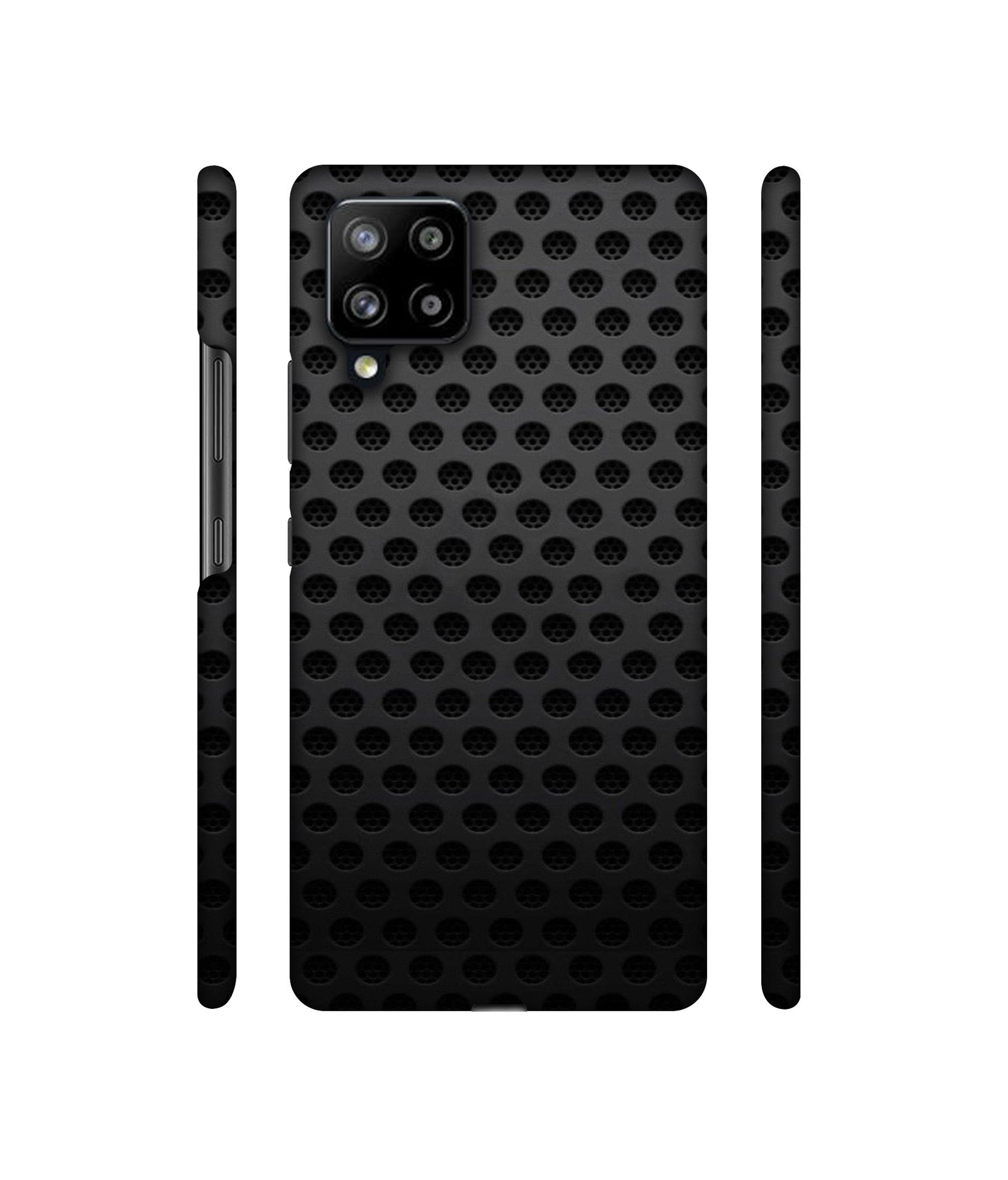 Black Circle Designer Hard Back Cover for Samsung Galaxy M42 5G / A42 5G