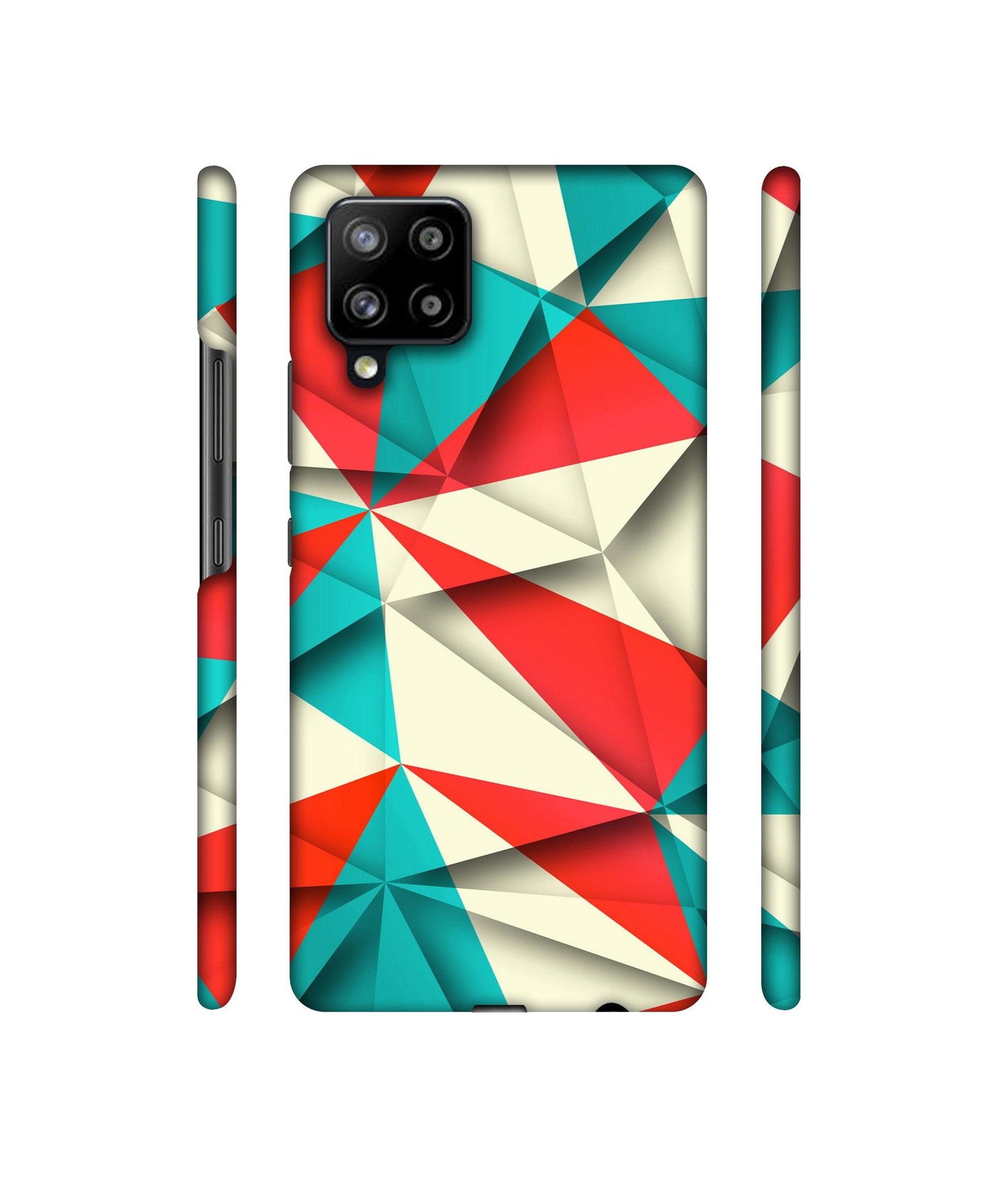 Red Blue White Pattern Designer Hard Back Cover for Samsung Galaxy M42 5G / A42 5G