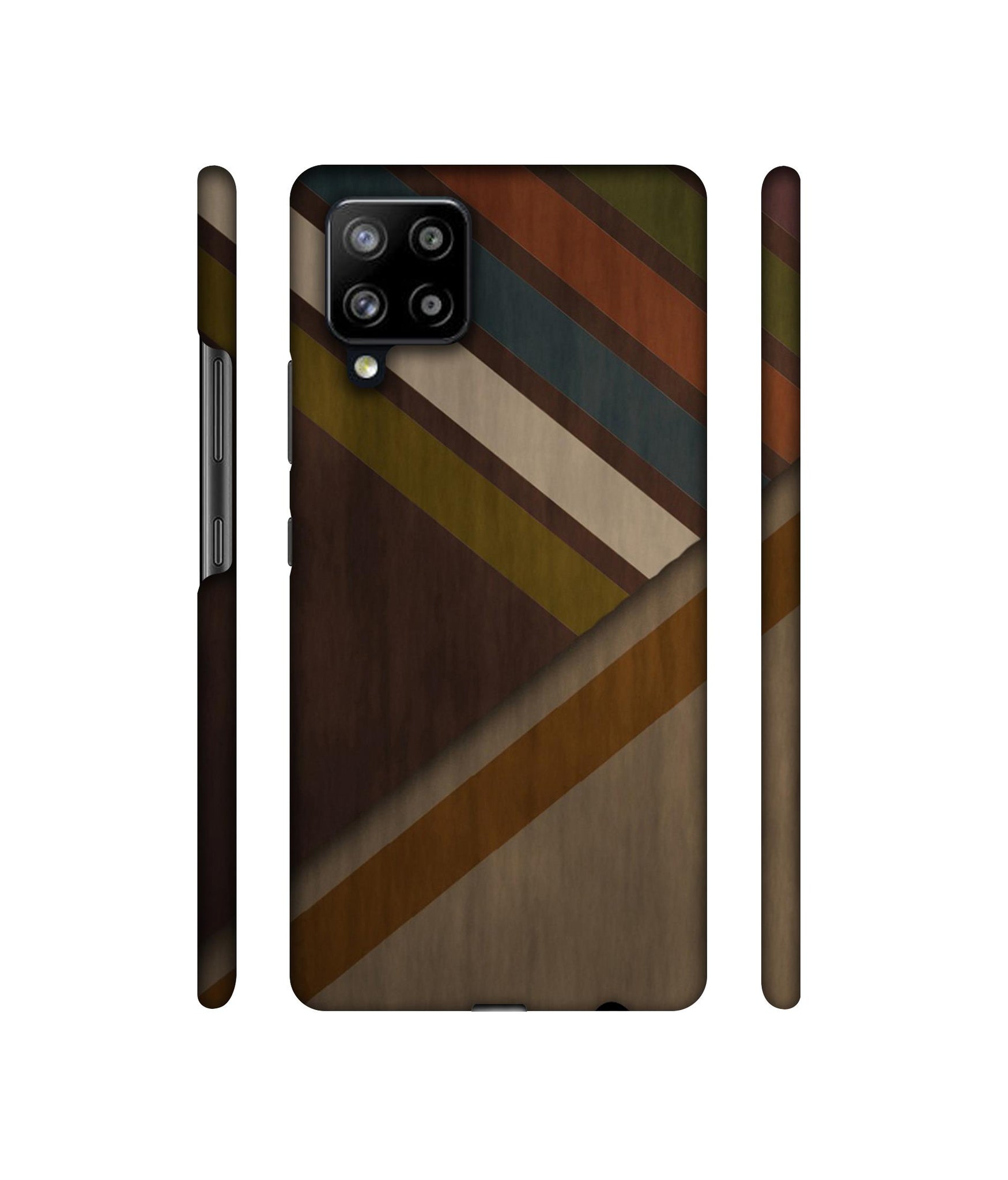 Colorful Wooden Pattern Designer Hard Back Cover for Samsung Galaxy M42 5G / A42 5G